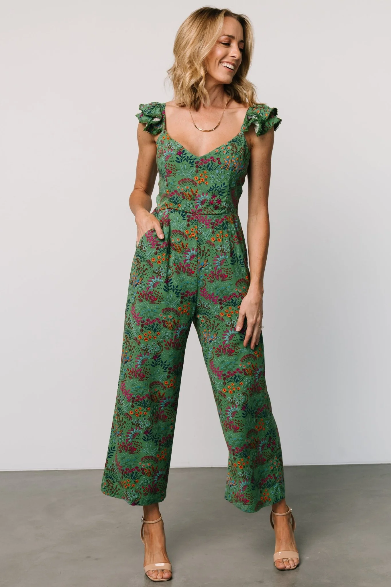 Chora Jumpsuit | Green Multi