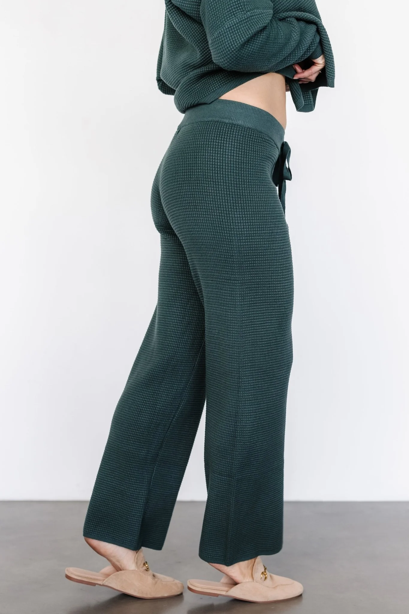 Owen Waffle Pants | Green