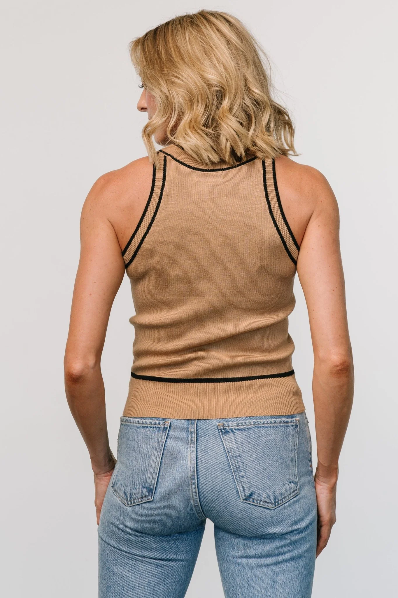 Kate Sweater Top | Camel