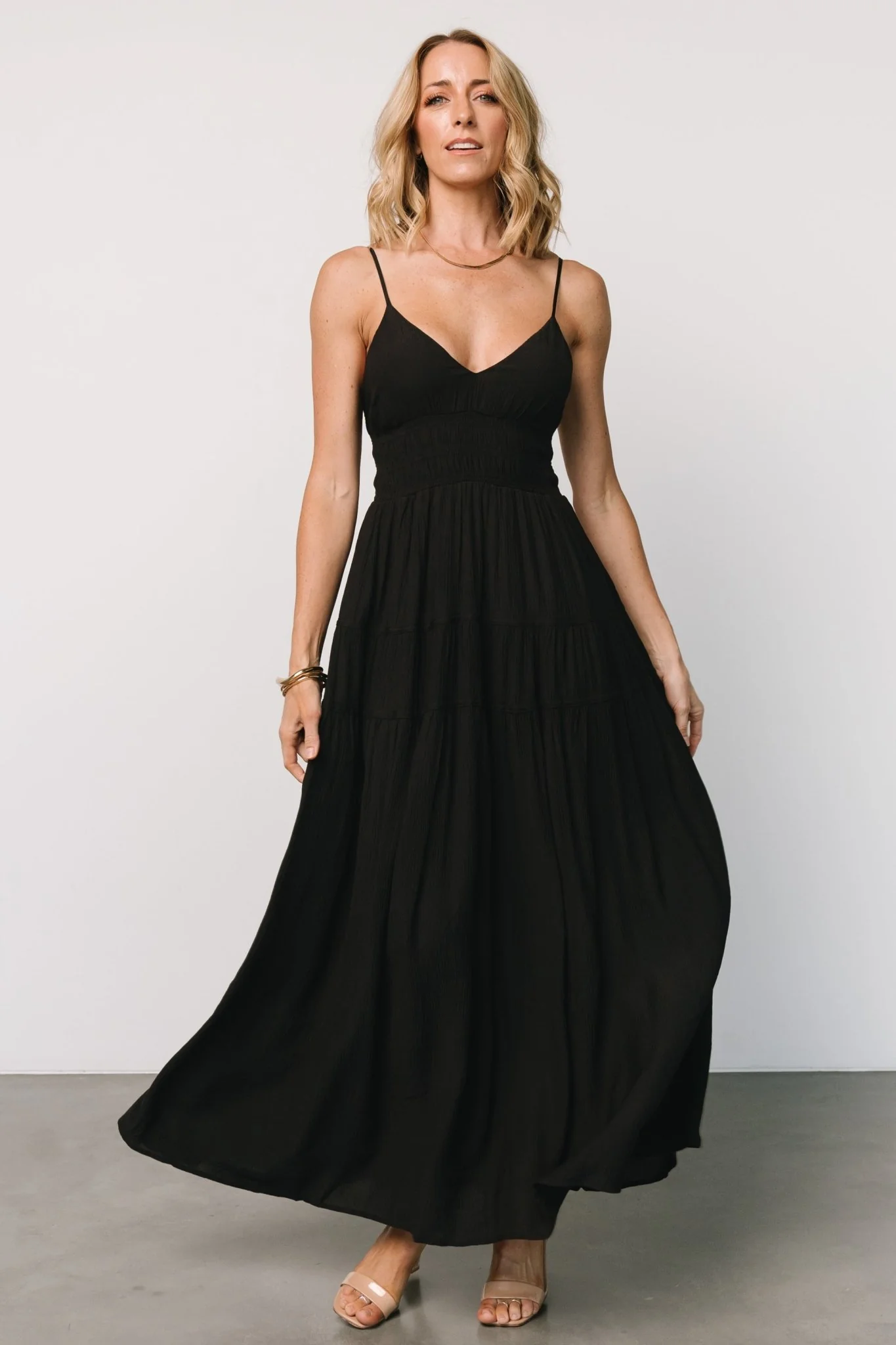 Lohan Tank Maxi Dress | Black