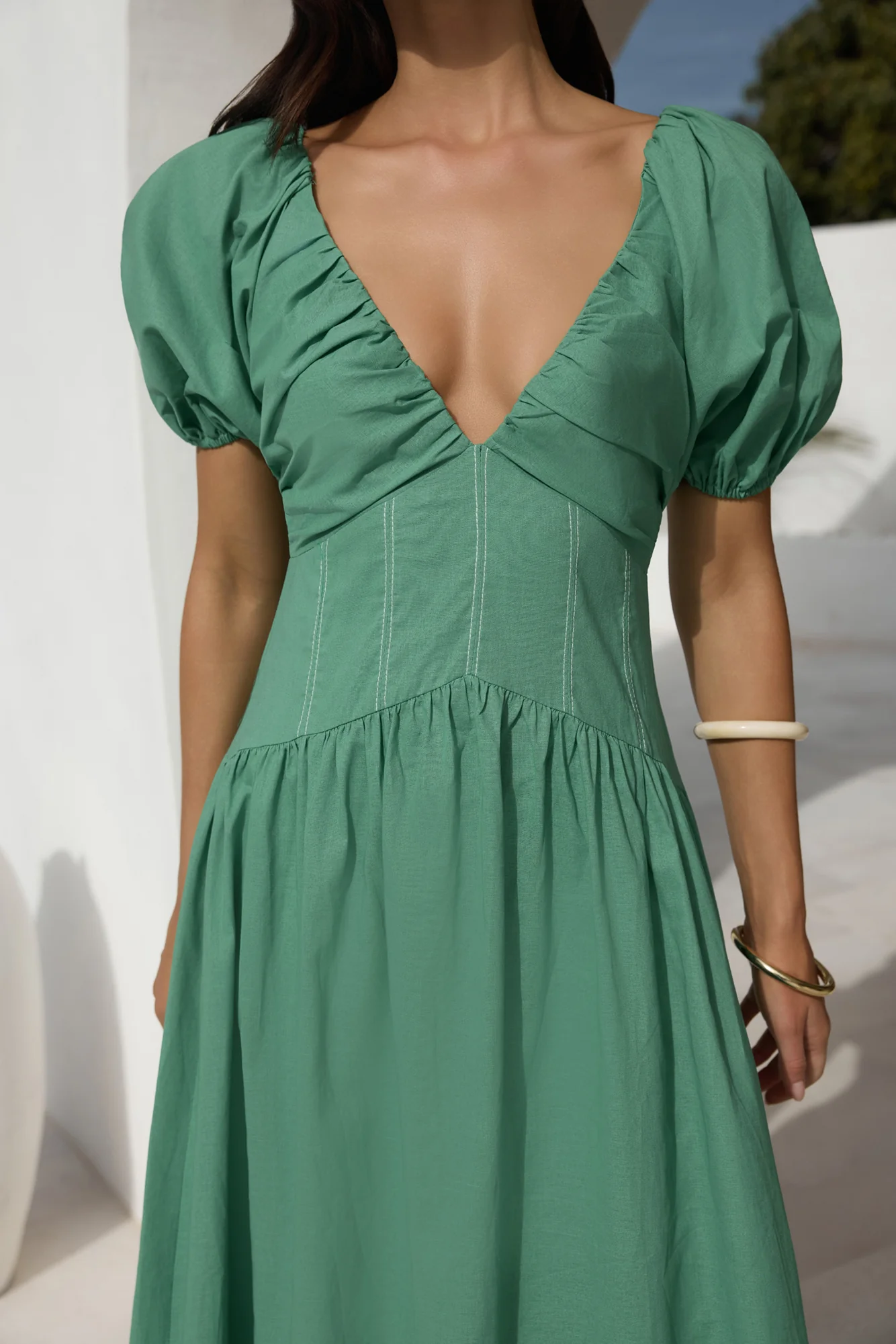 Careful Thinking Maxi Dress Green