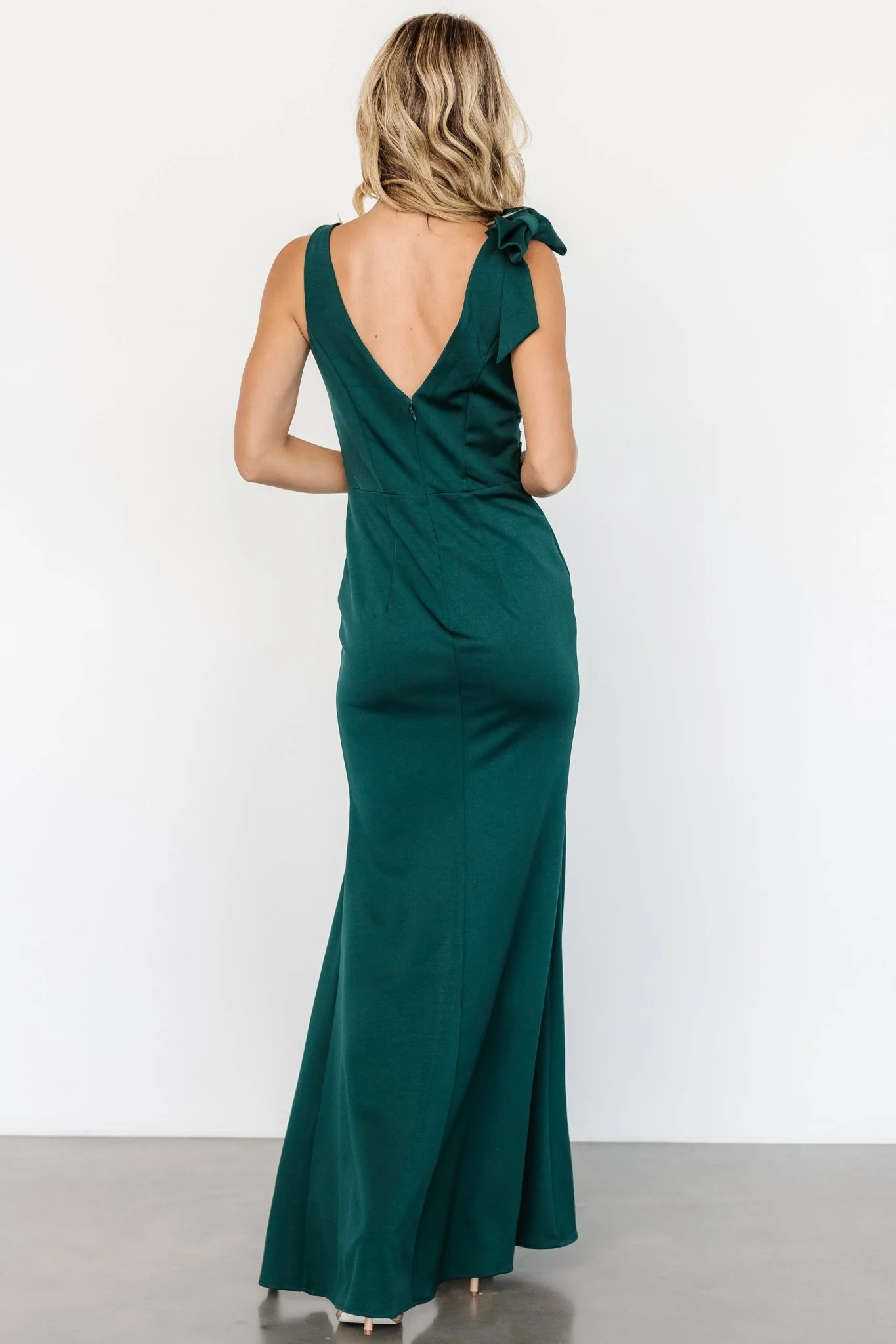Angelique Fitted Gown | Emerald