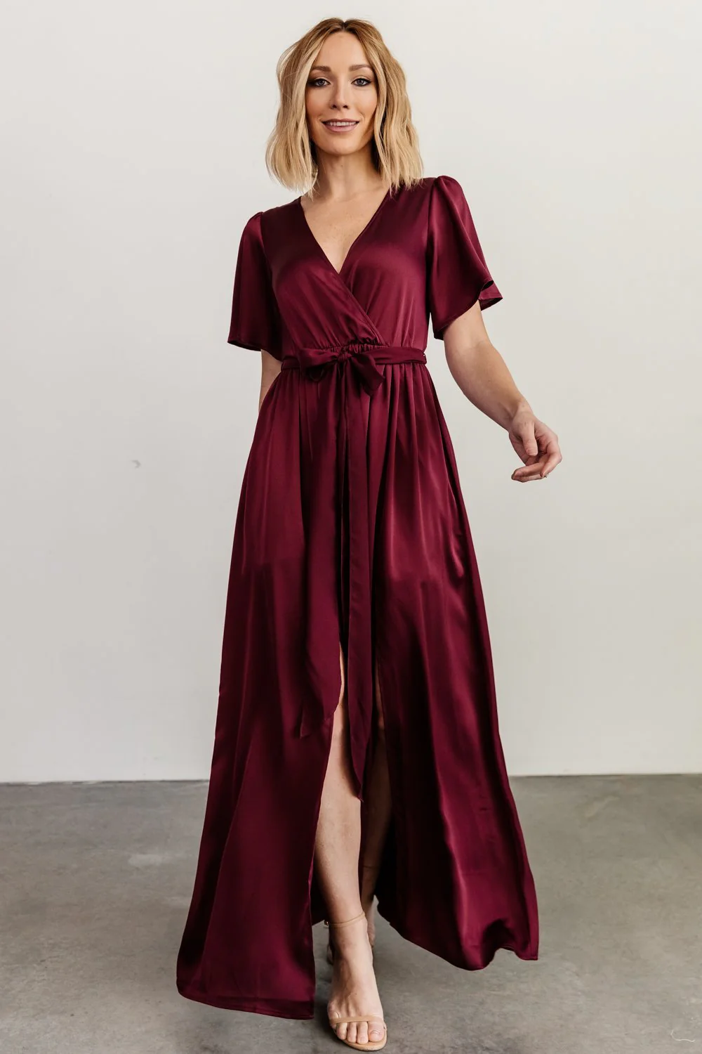 Sicily Satin Maxi Dress | Mulberry