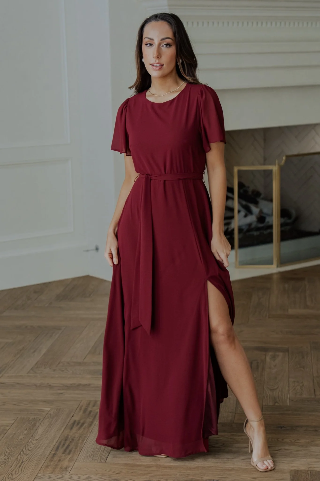 Naomi Short Sleeve Maxi Dress | Mulberry