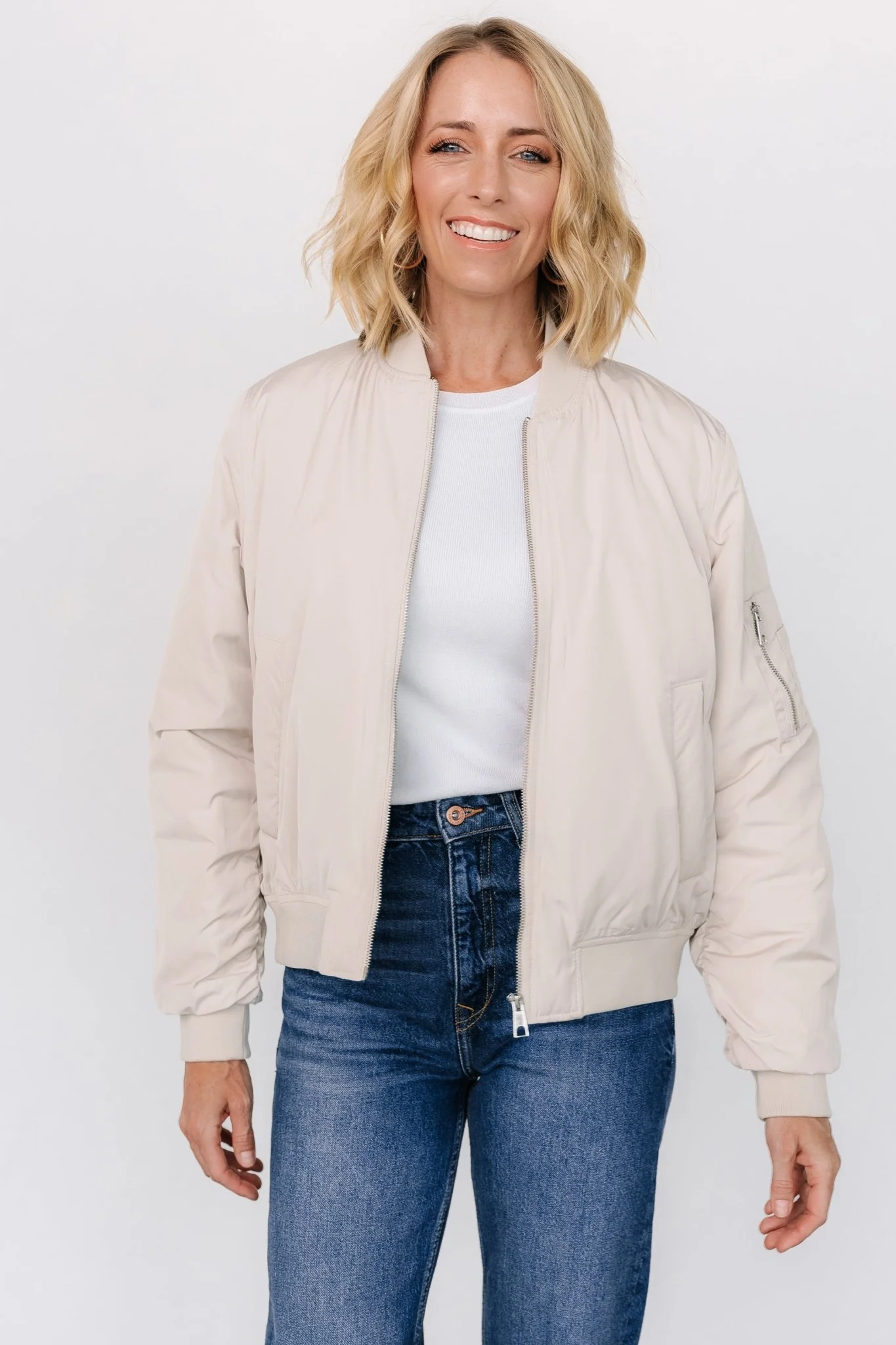 Jared Bomber Jacket | Oatmeal
