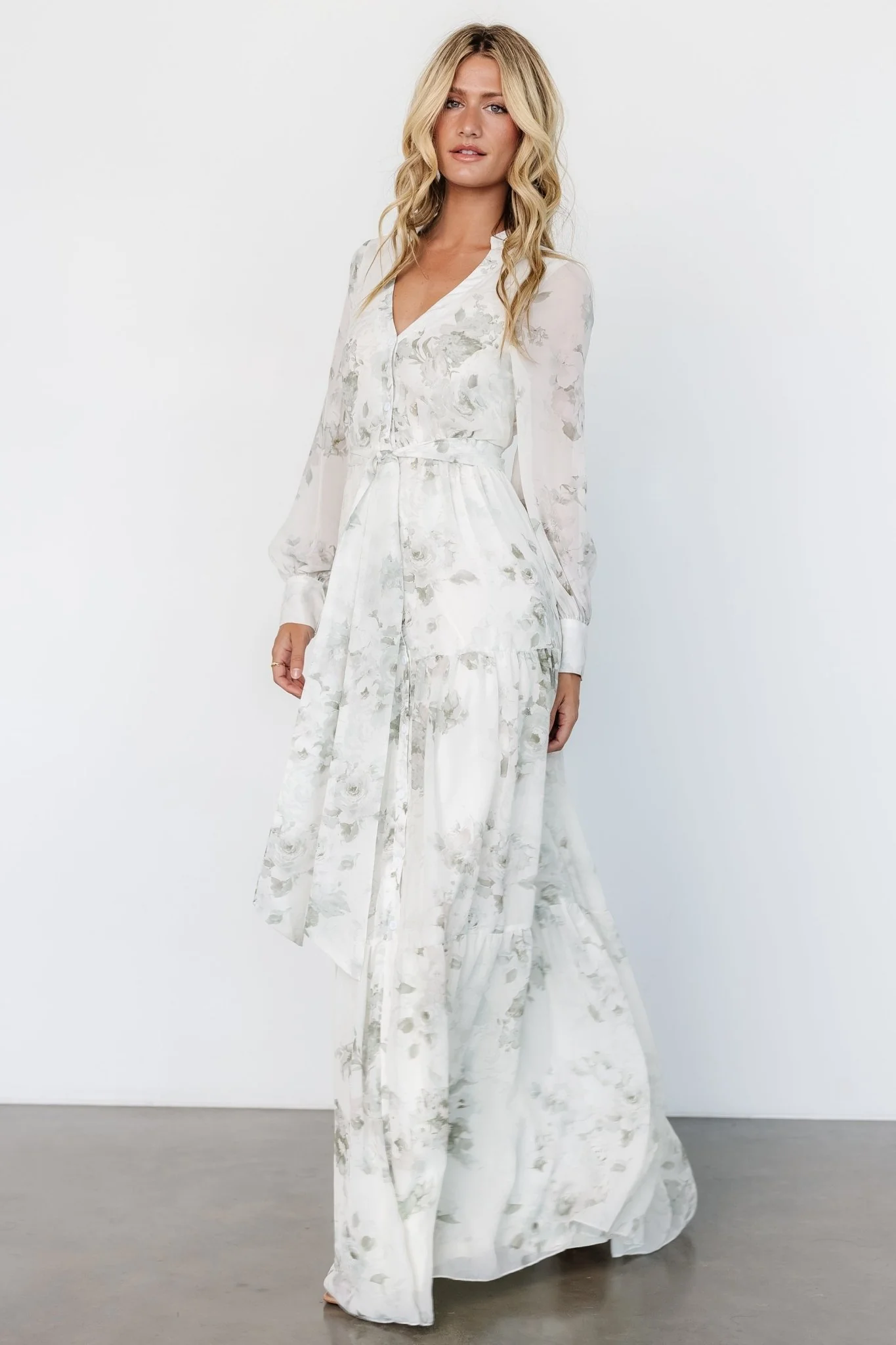 Lizette Maxi Dress | Sage Print