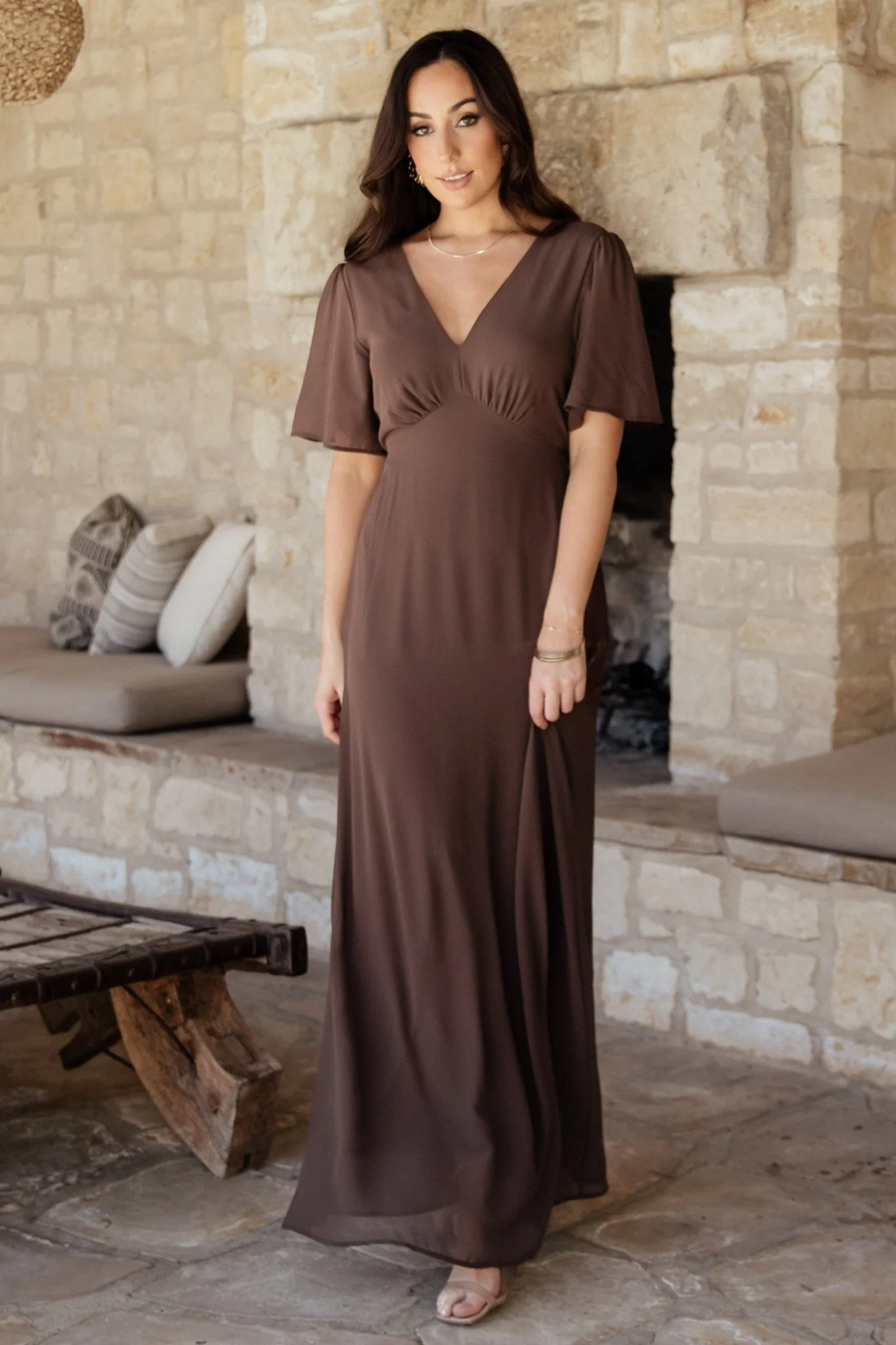 Esti Maxi Dress | Espresso