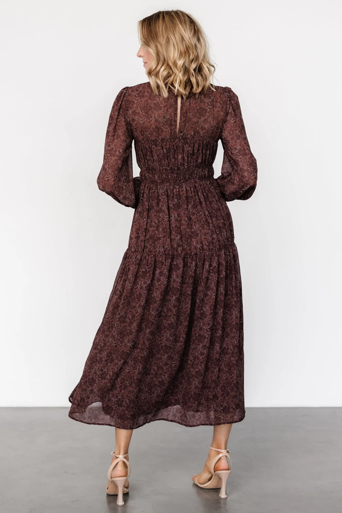 Madelyn Maxi Dress | Brown Floral