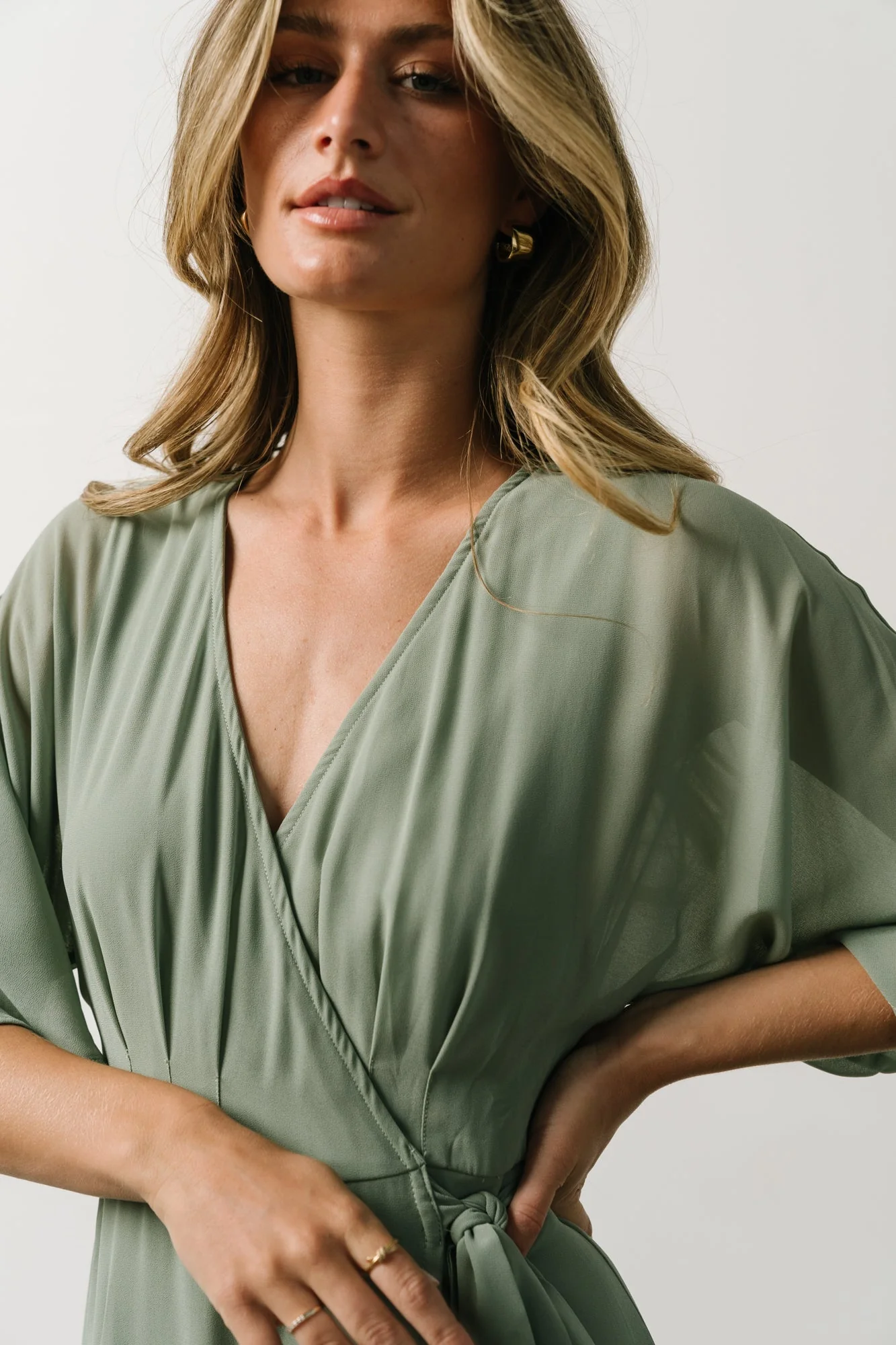 Lilly Wrap Maxi Dress | Dusty Sage