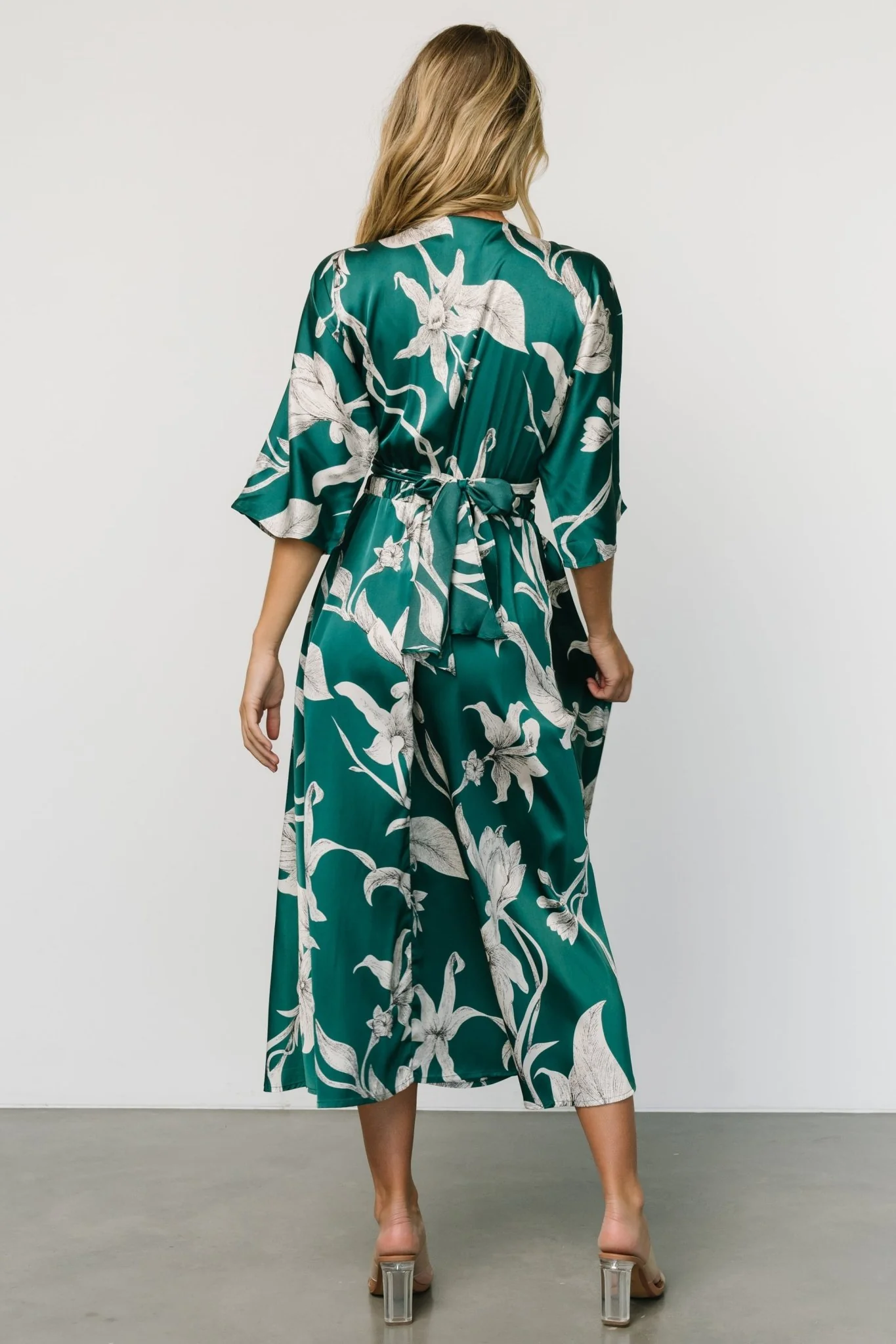 Avryll Front Tie Dress | Green