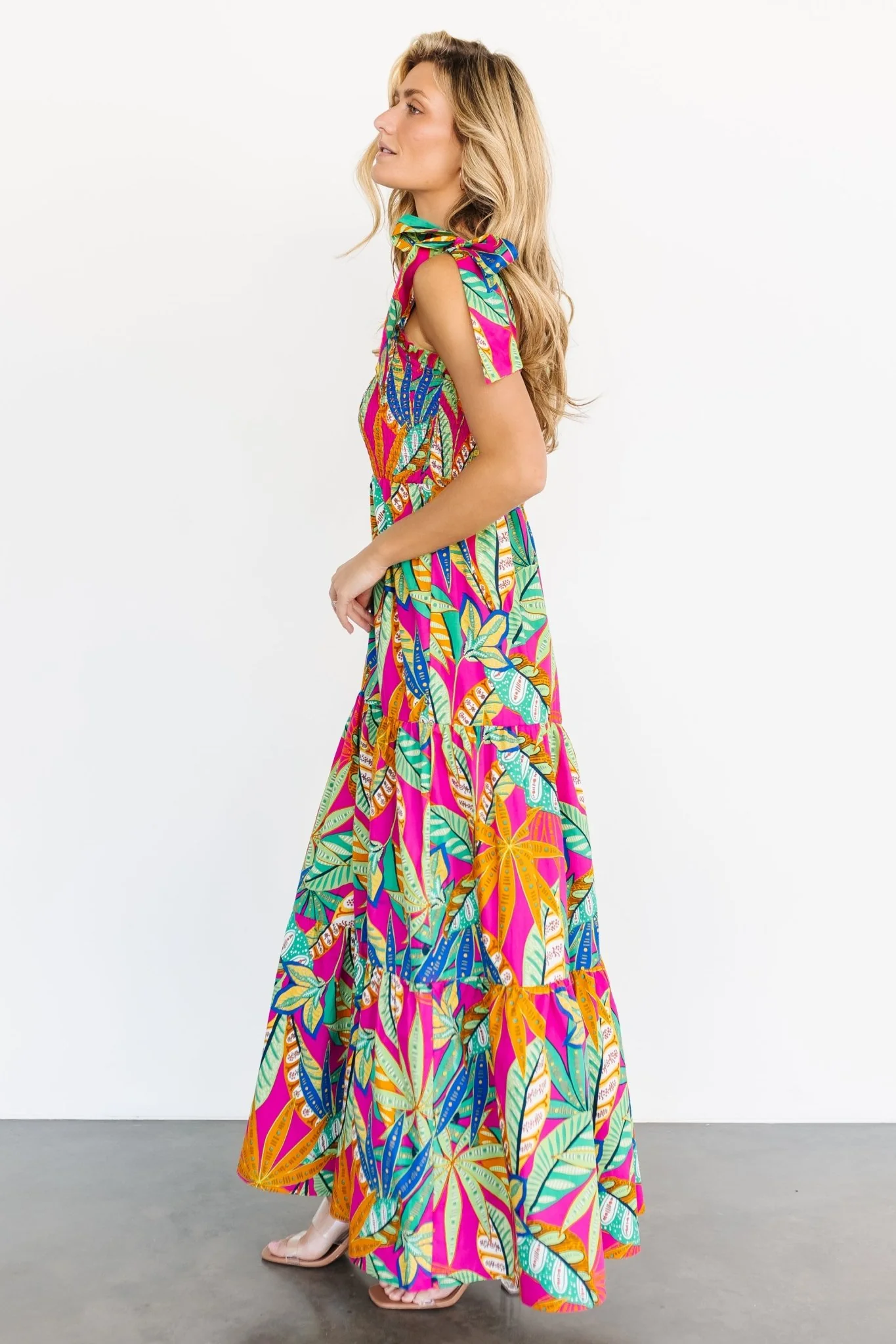 Cabana Maxi Dress | Green + Fuchsia Multi
