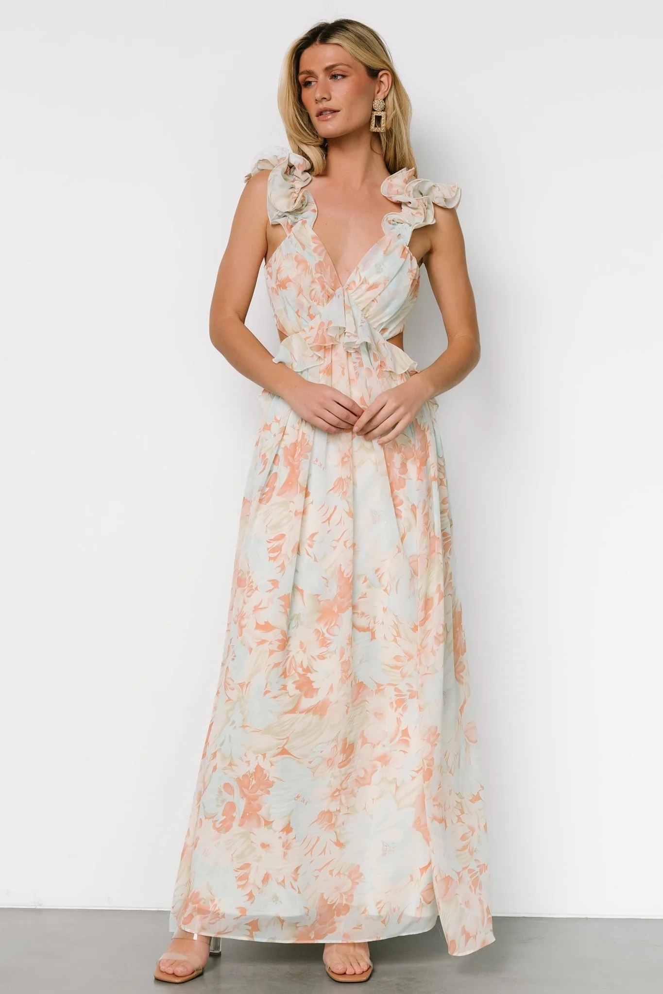Brigitta Maxi Dress | Mint Floral