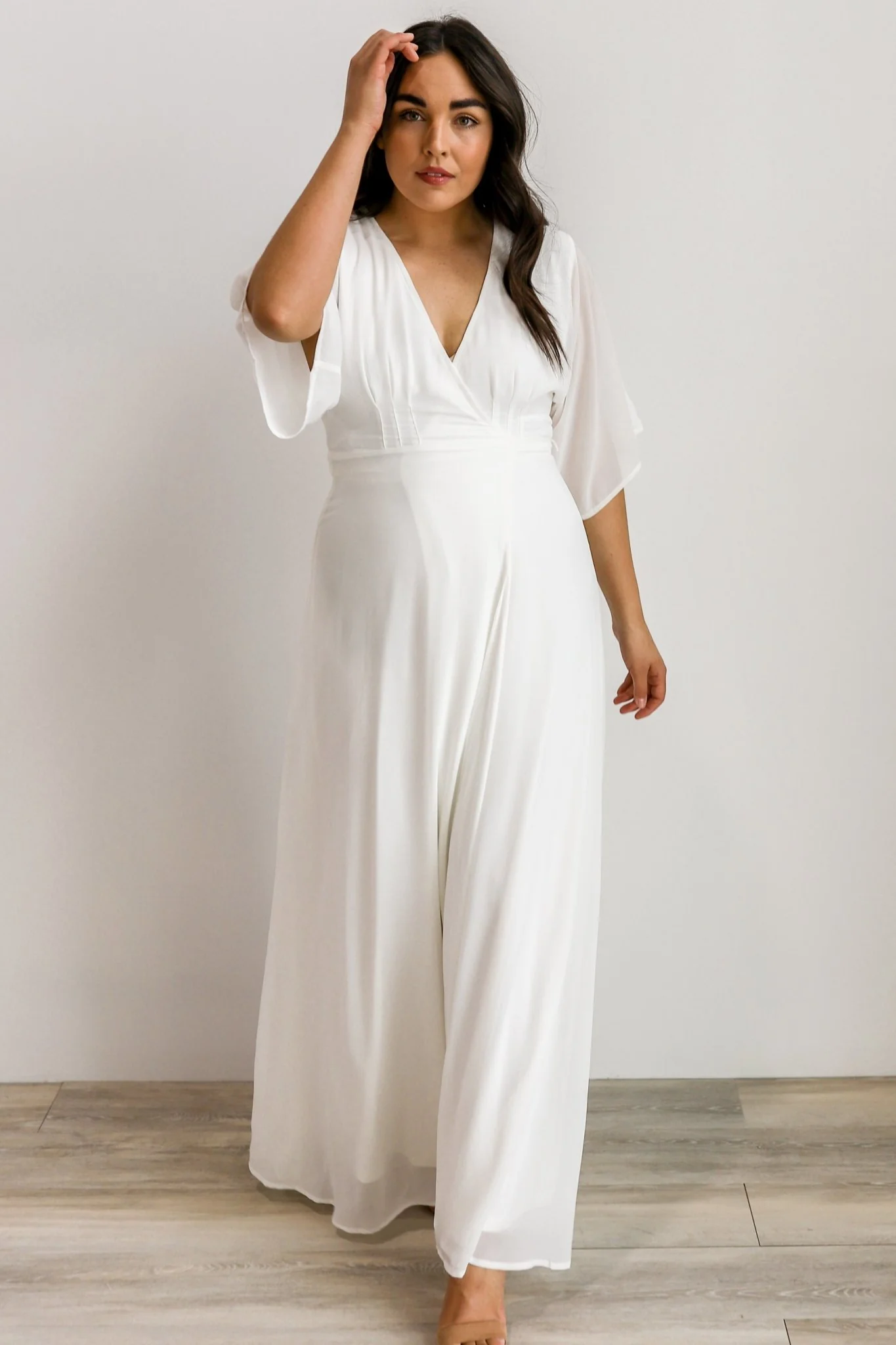 Lilly Wrap Maxi Dress | Off White