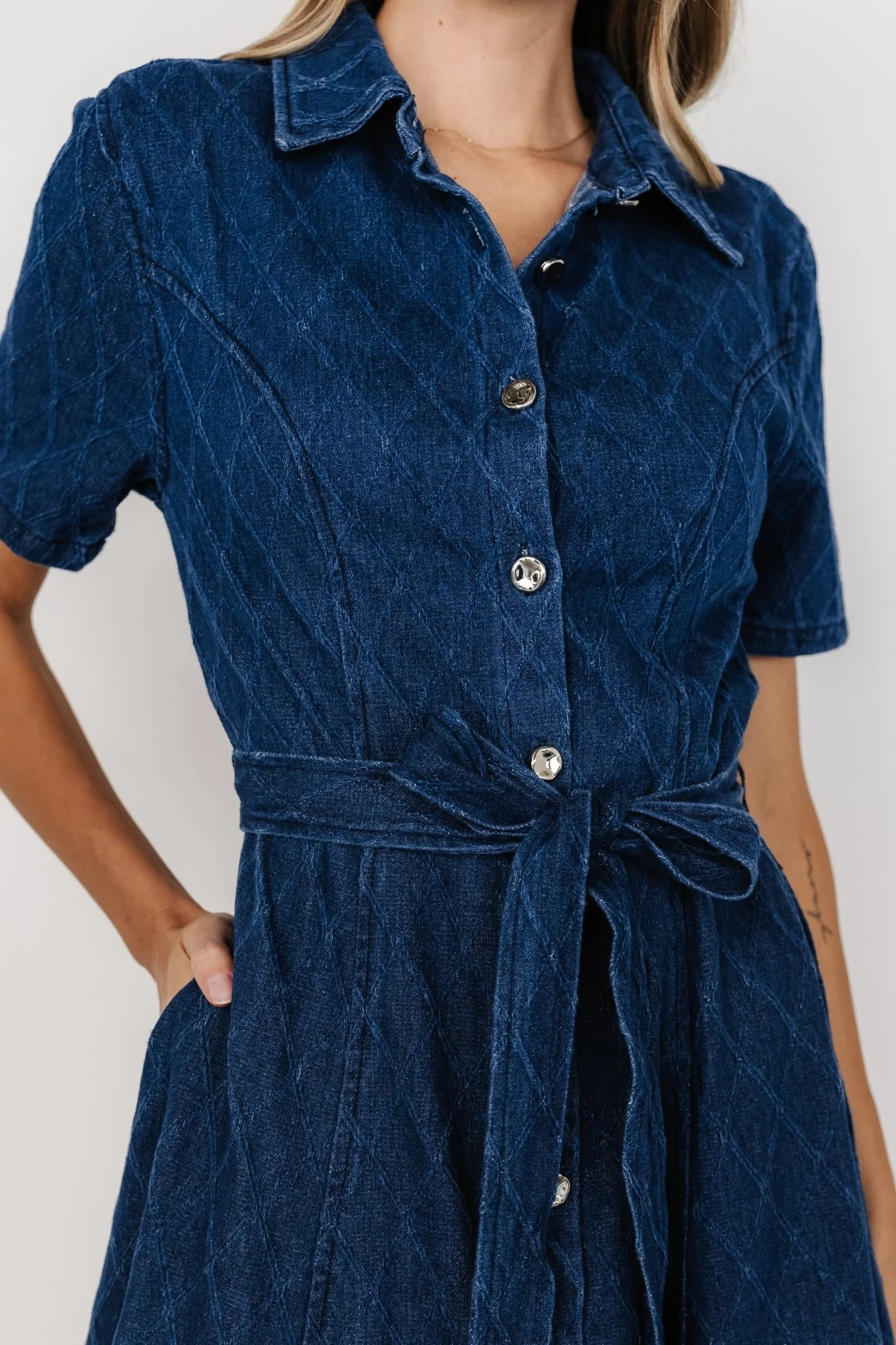 Sheryl Midi Dress | Denim Blue