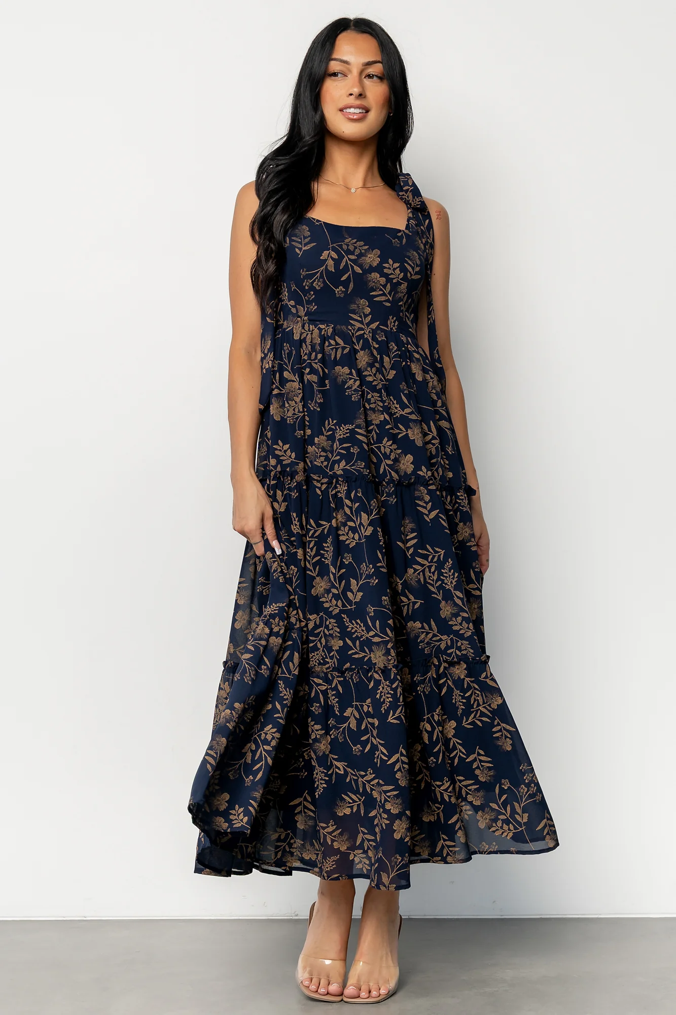 Anita Maxi Dress | Midnight + Gold Floral