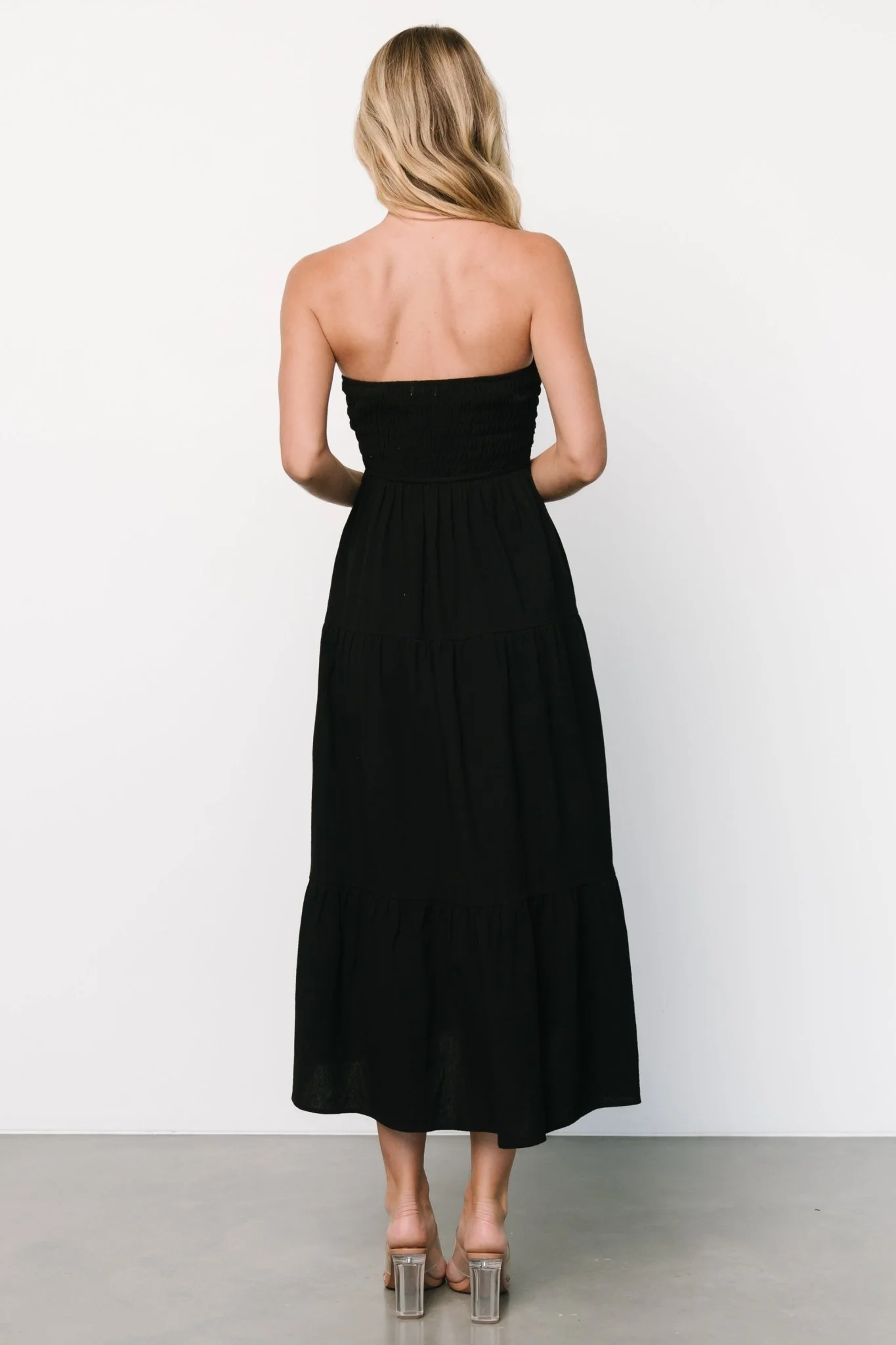 Delray Strapless Dress | Black