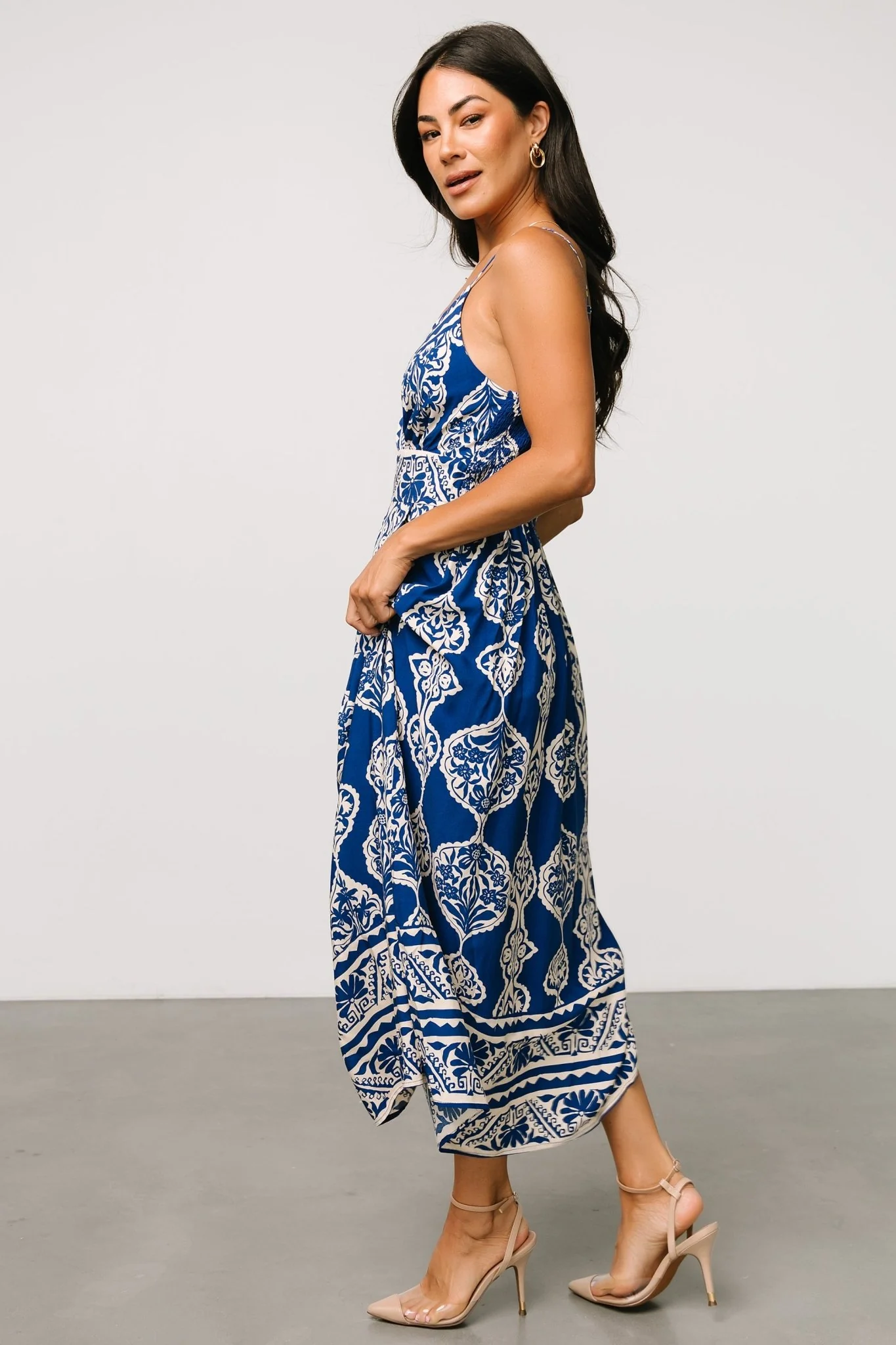 Delia Midi Dress | Blue Print