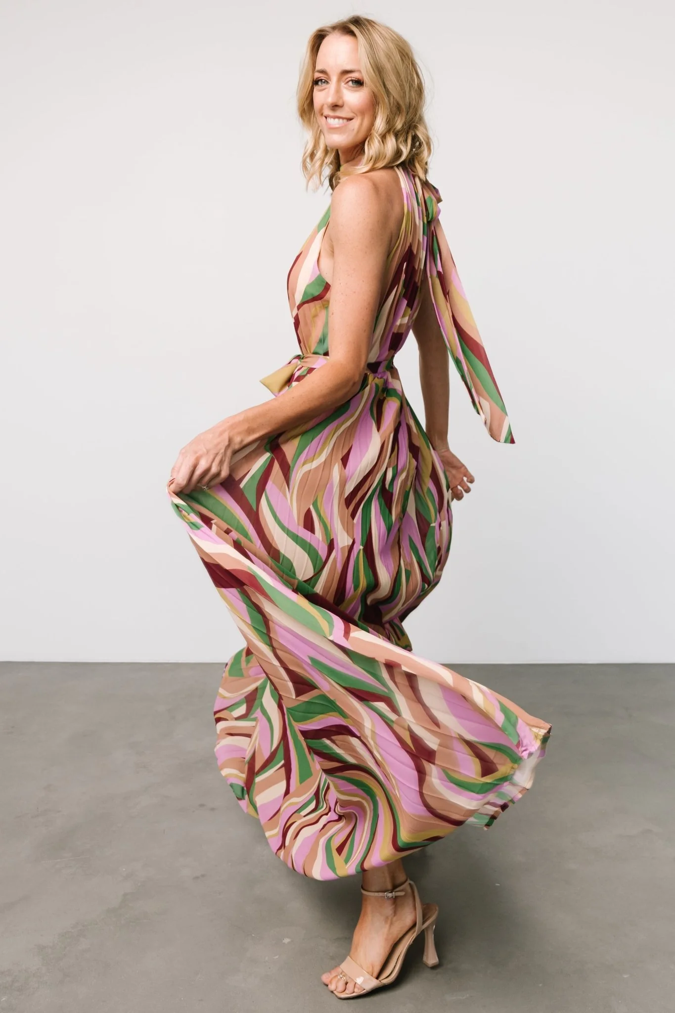 Rita Maxi Dress | Green Multi Print