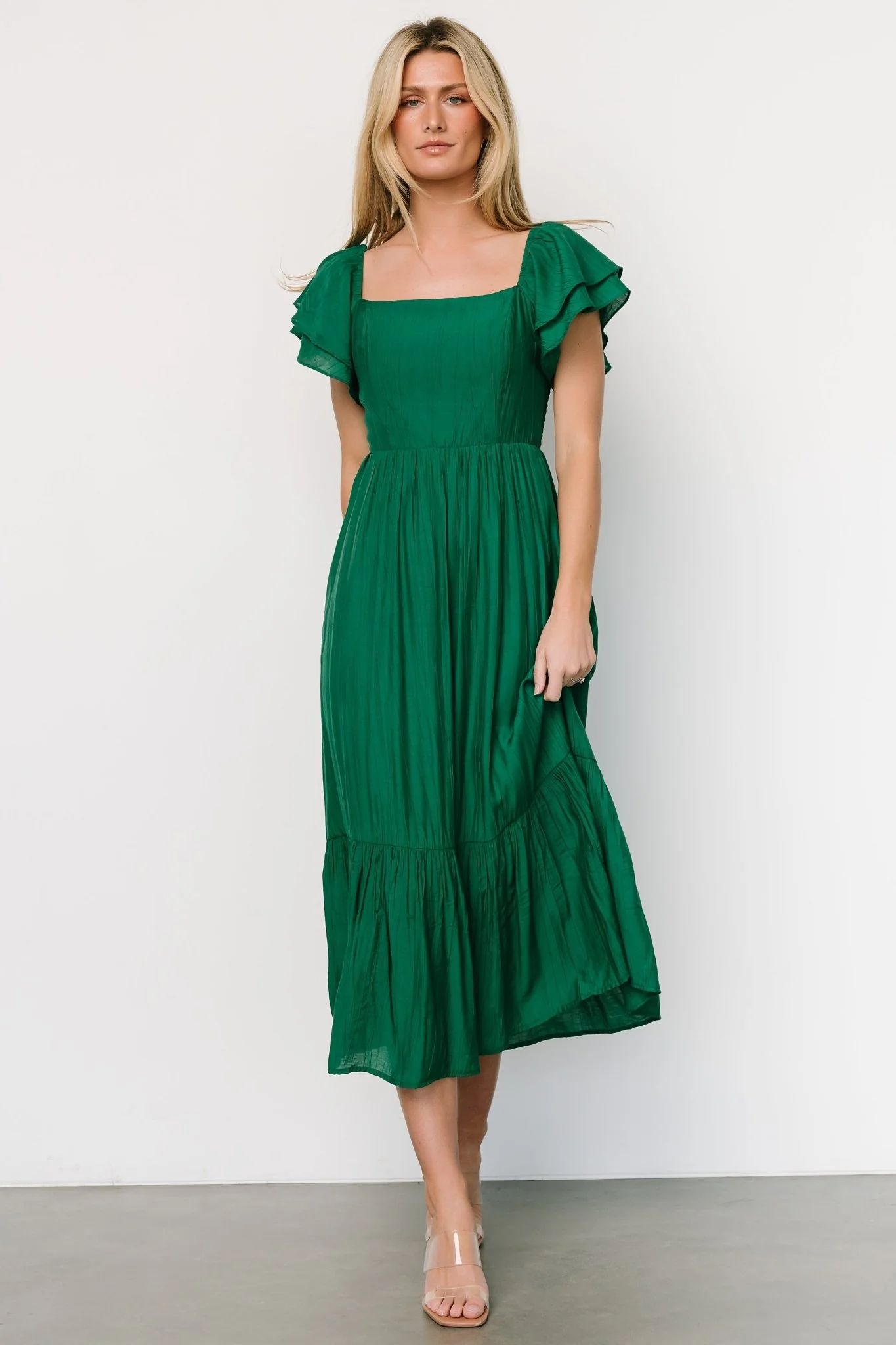 Buttercup Midi Dress | Evergreen