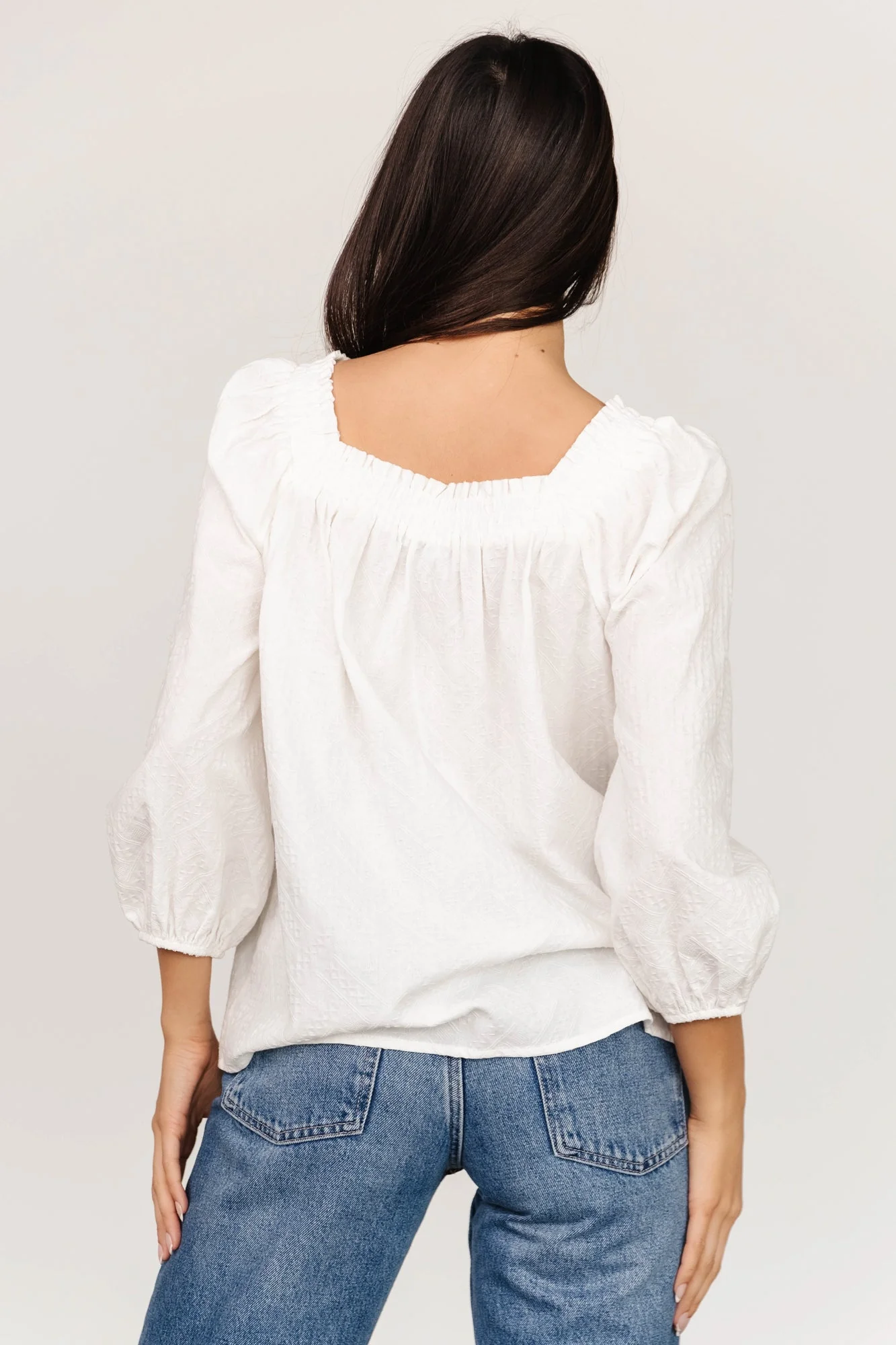 Aya Woven Top | Off White