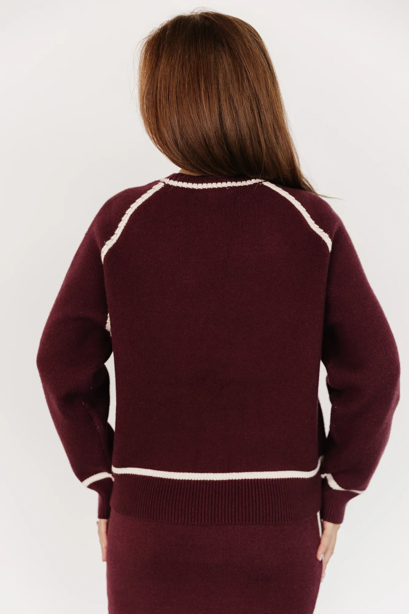Ava Knit Sweater | Wine