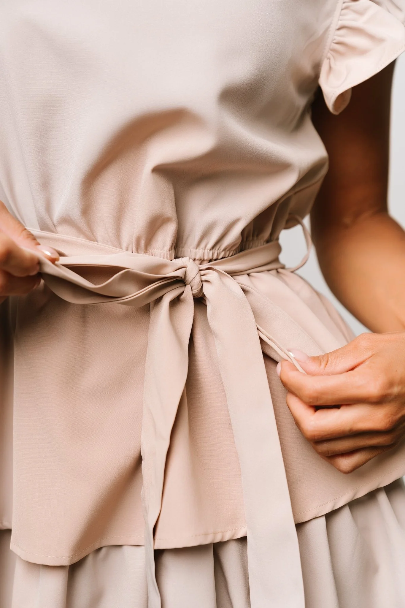 Chrysanthi Tiered Dress | Natural