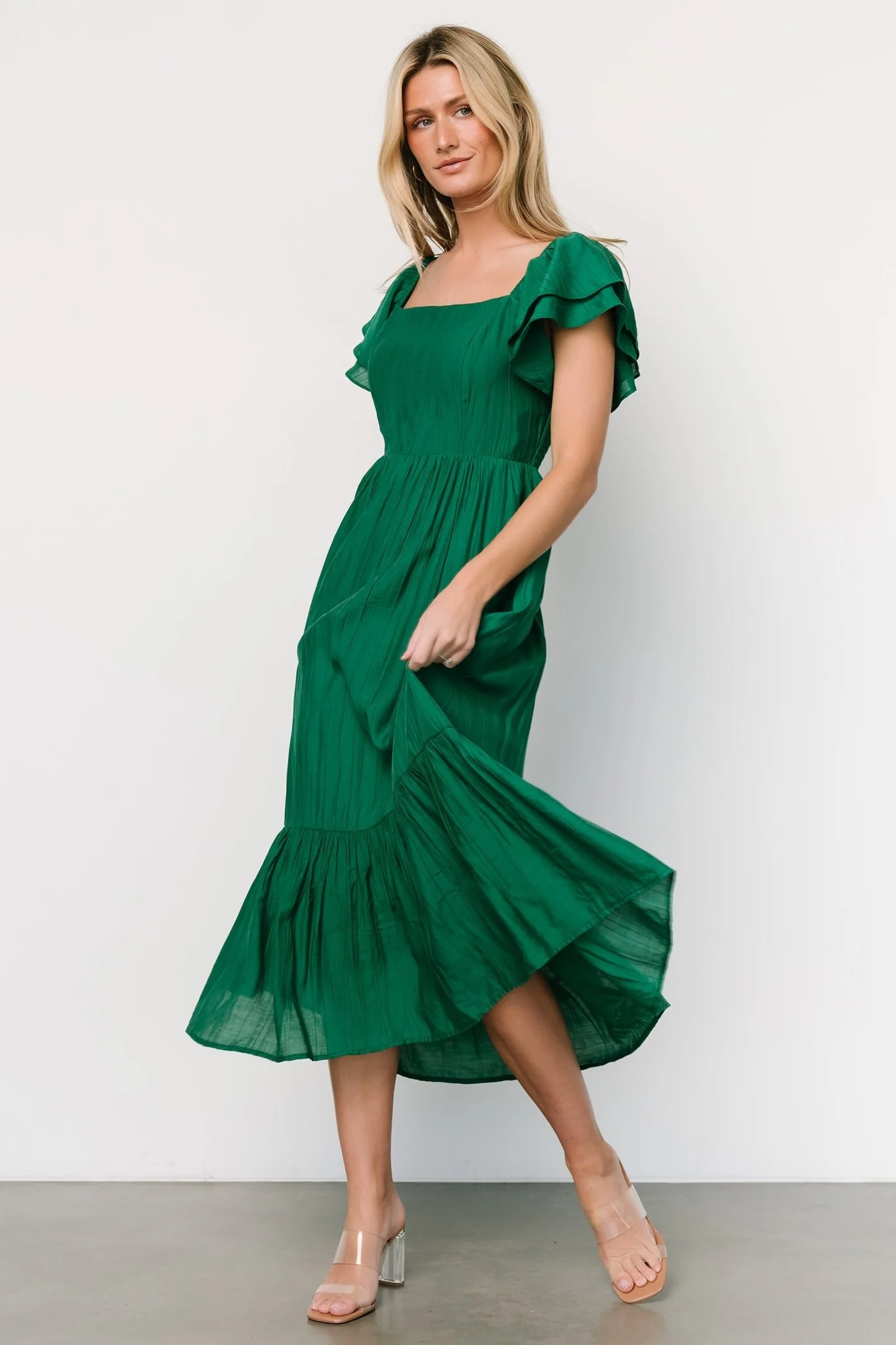 Buttercup Midi Dress | Evergreen