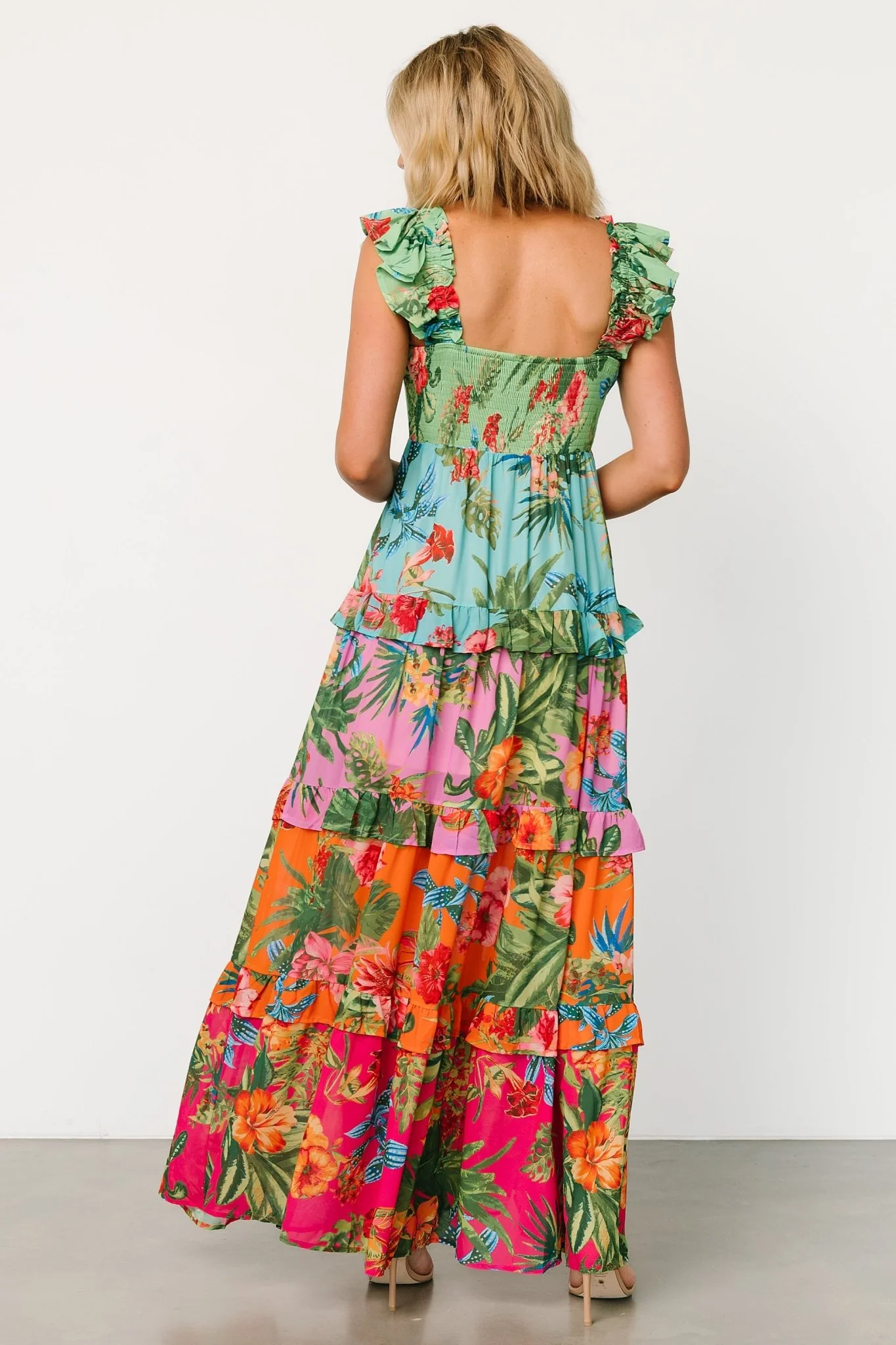 Sundara Tiered Maxi Dress | Multi