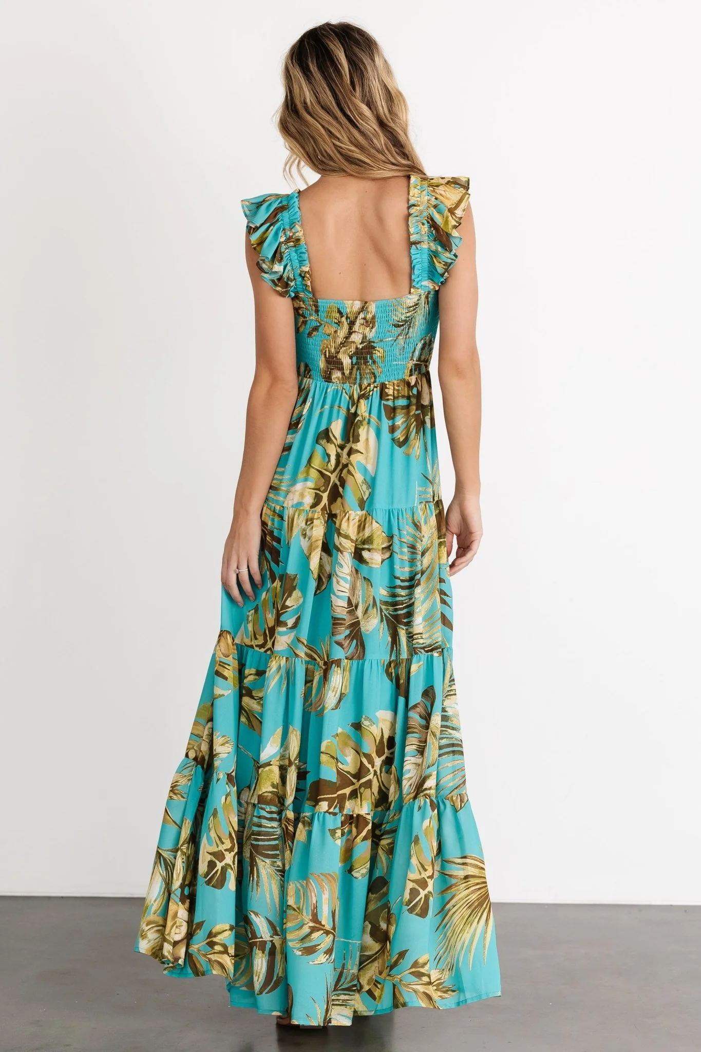Encinitas Maxi Dress | Caribbean Blue Print