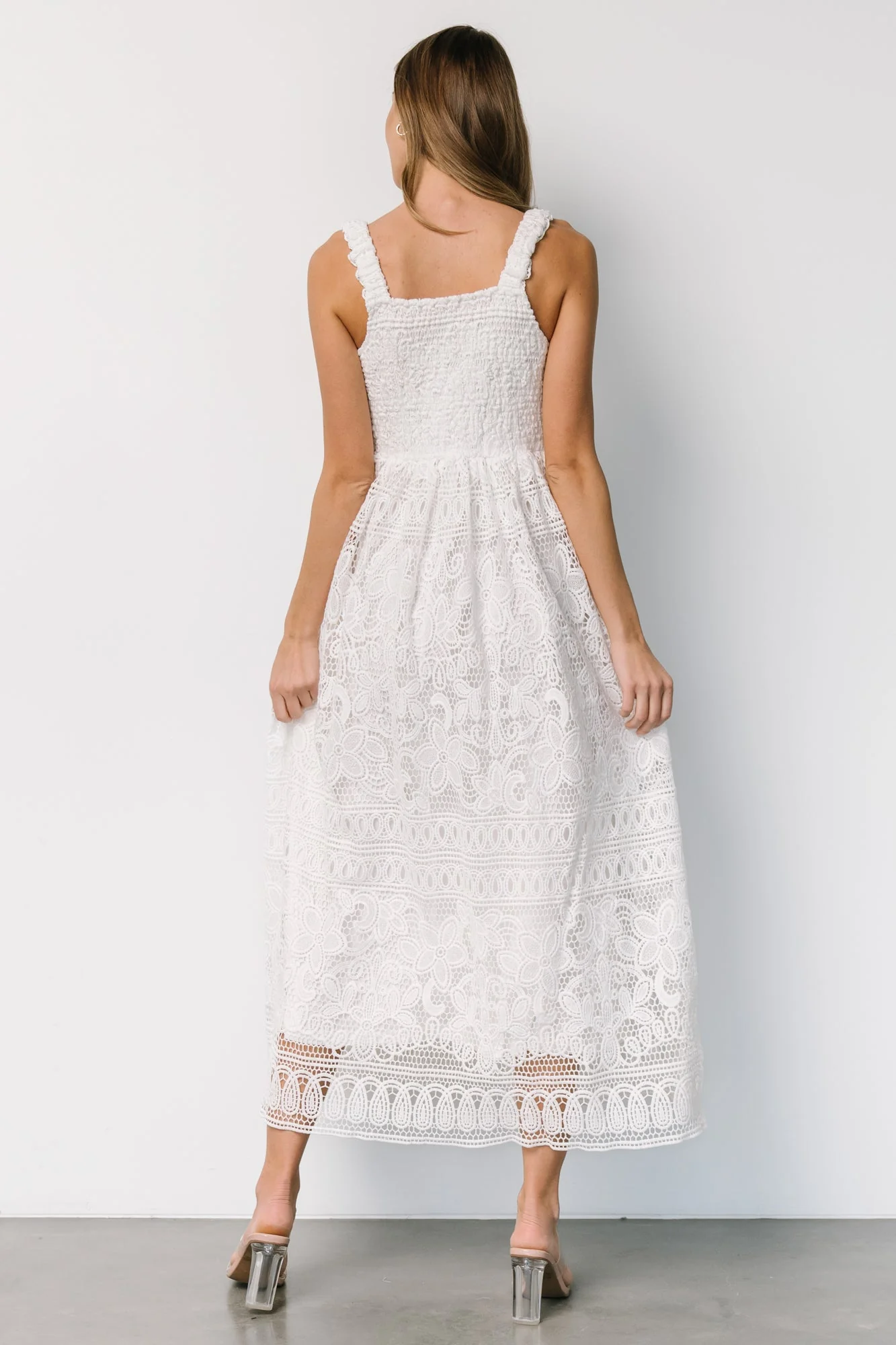 Evangeline Lace Dress | Off White