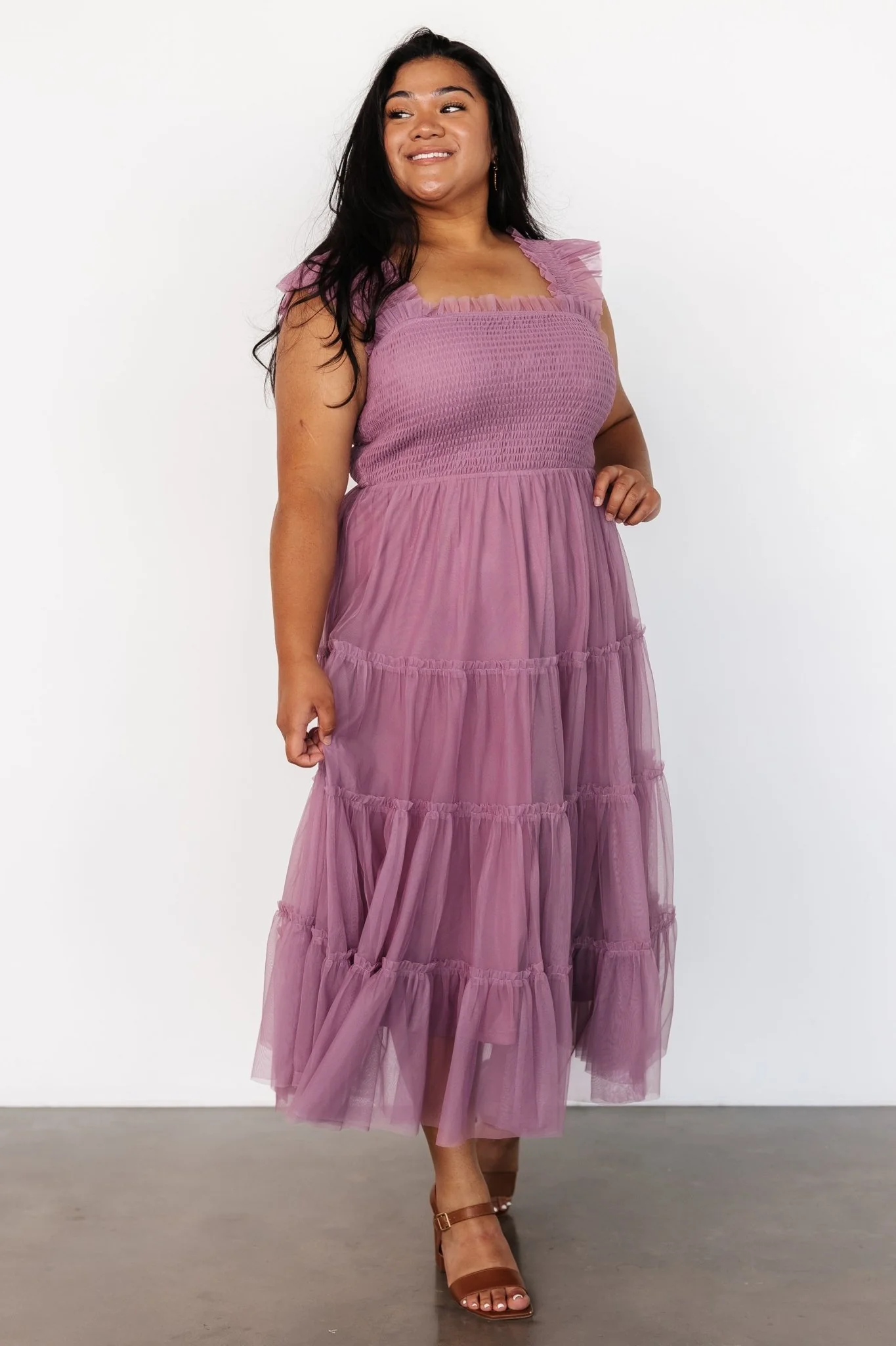 Emma Smocked Tulle Dress | Orchid