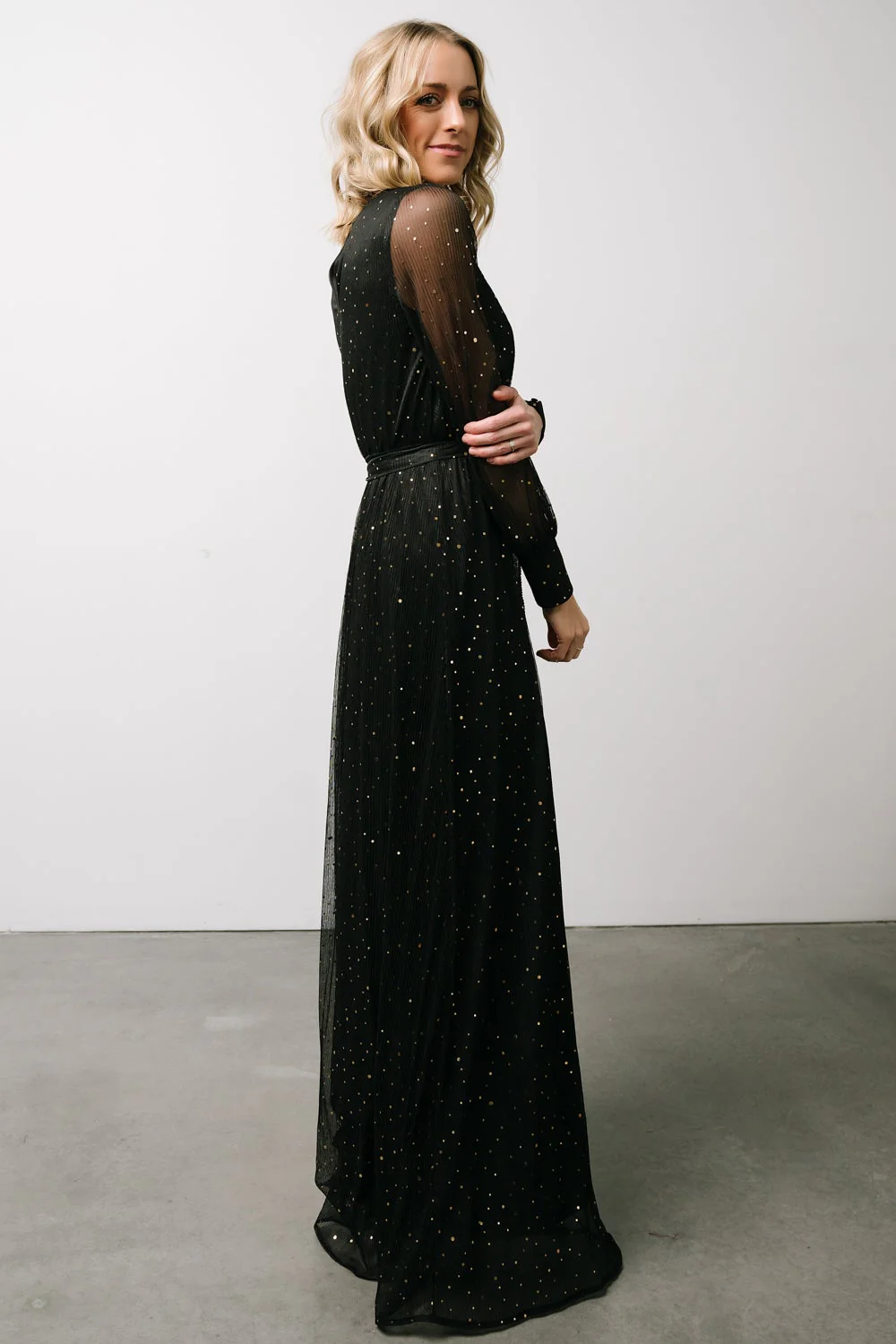 Abigail Sparkle Gown | Black