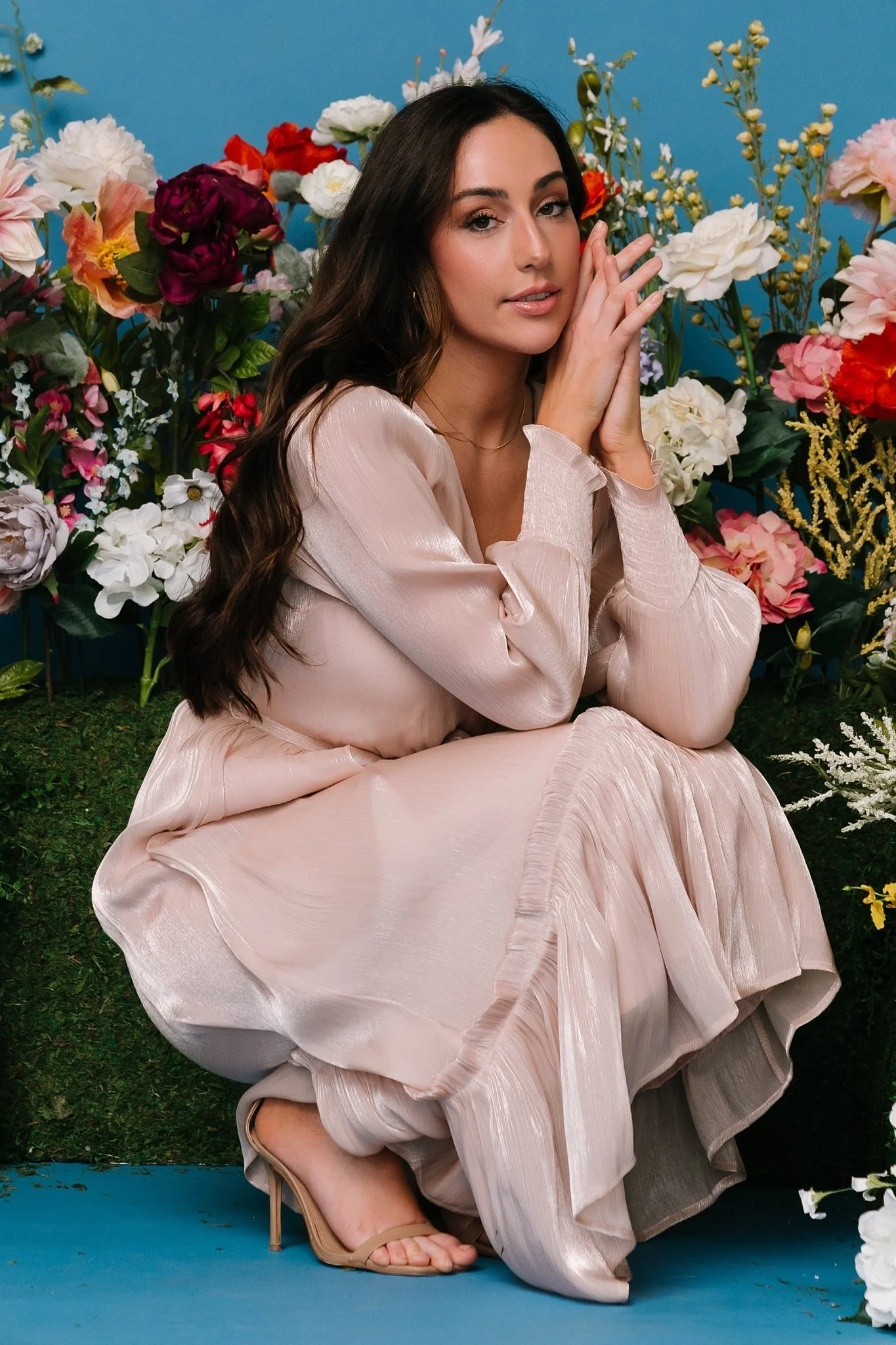 Flynn Midi Dress | Champagne