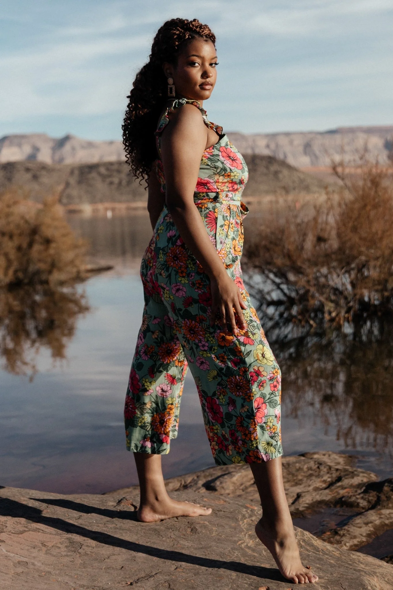 Gemma Jumpsuit | Sage Multi