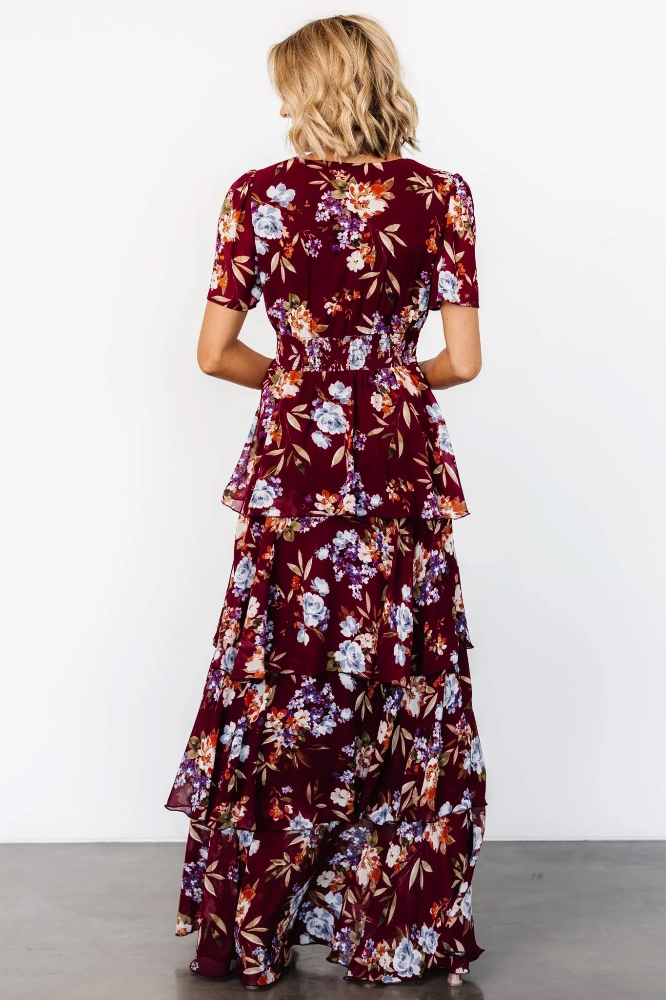 Montaigne Ruffle Maxi Dress | Mulberry Floral