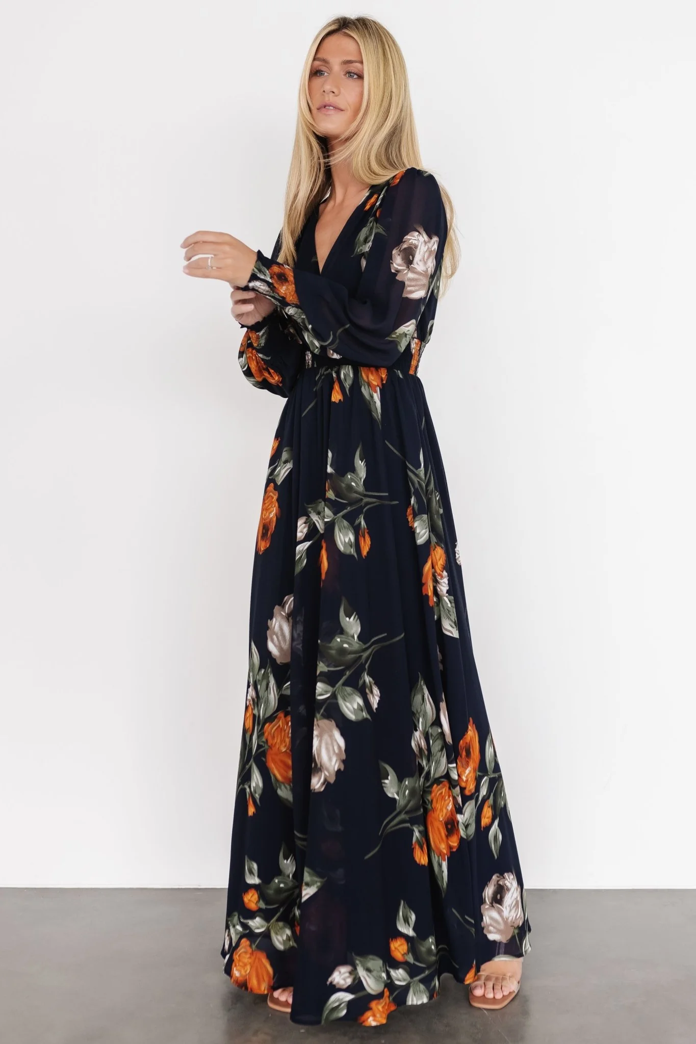 Olivia Maxi Dress | Midnight Navy Floral