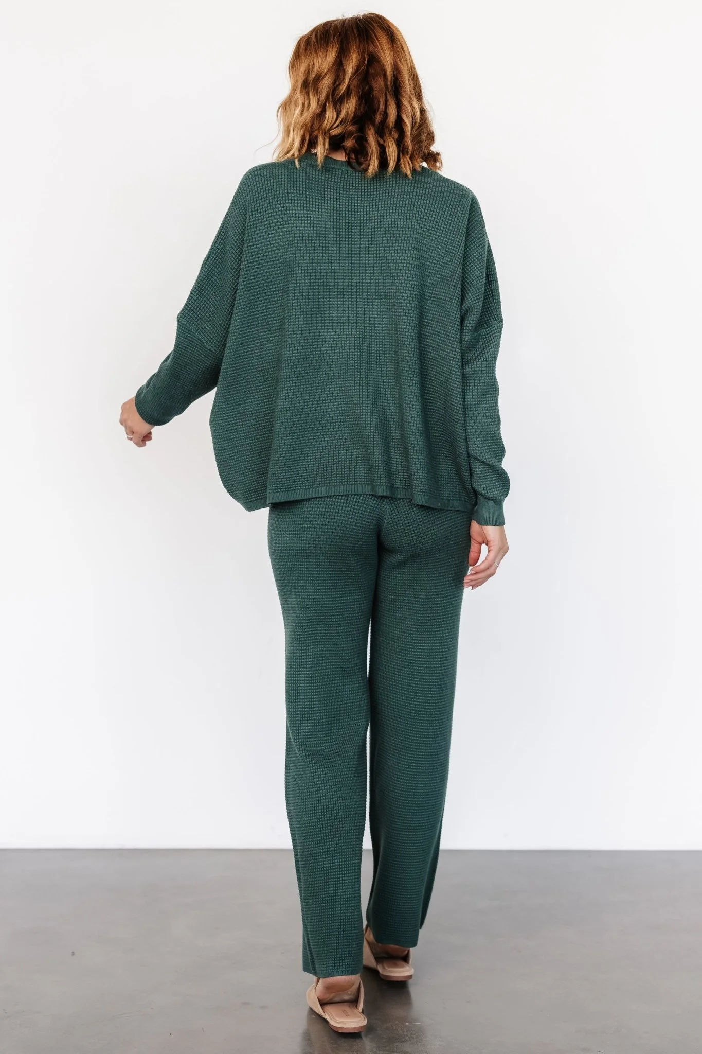 Owen Waffle Pants | Green
