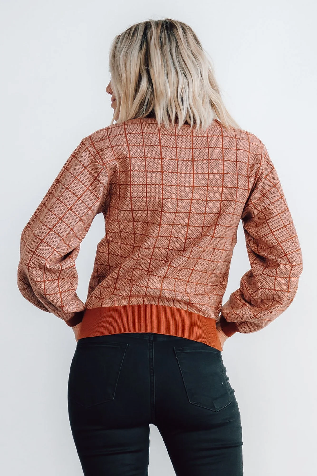Ryland Bubble Sleeve Sweater | Rust