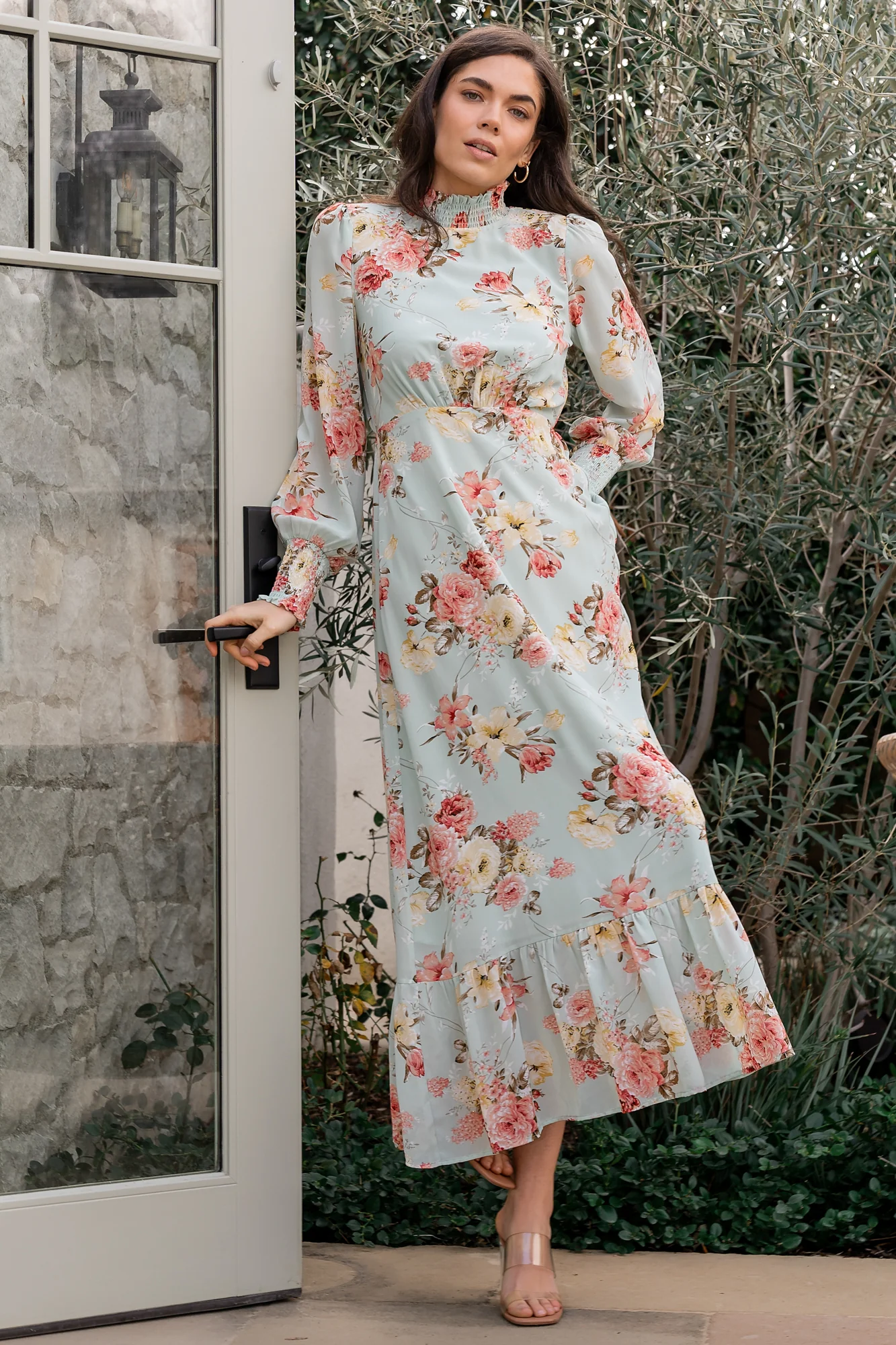 Luciana Maxi Dress | Sage Multi