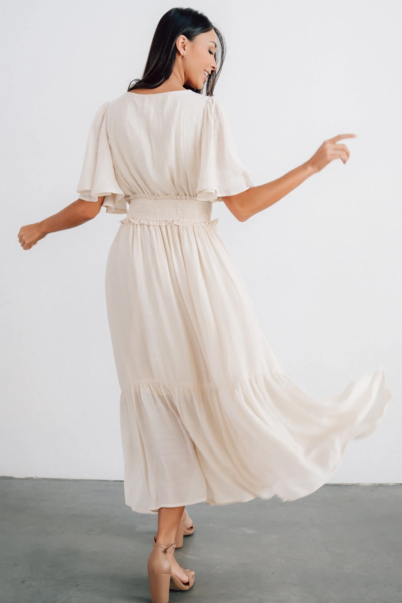 Luz Embroidered Maxi Dress | Natural