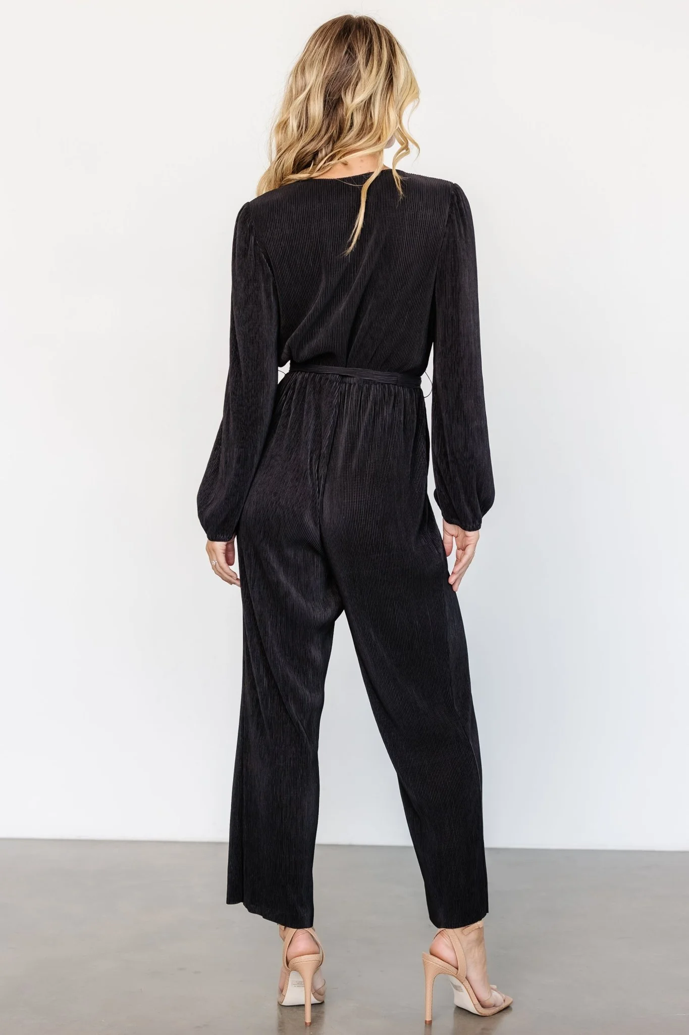 Croft Pleated Jumpsuit | Black