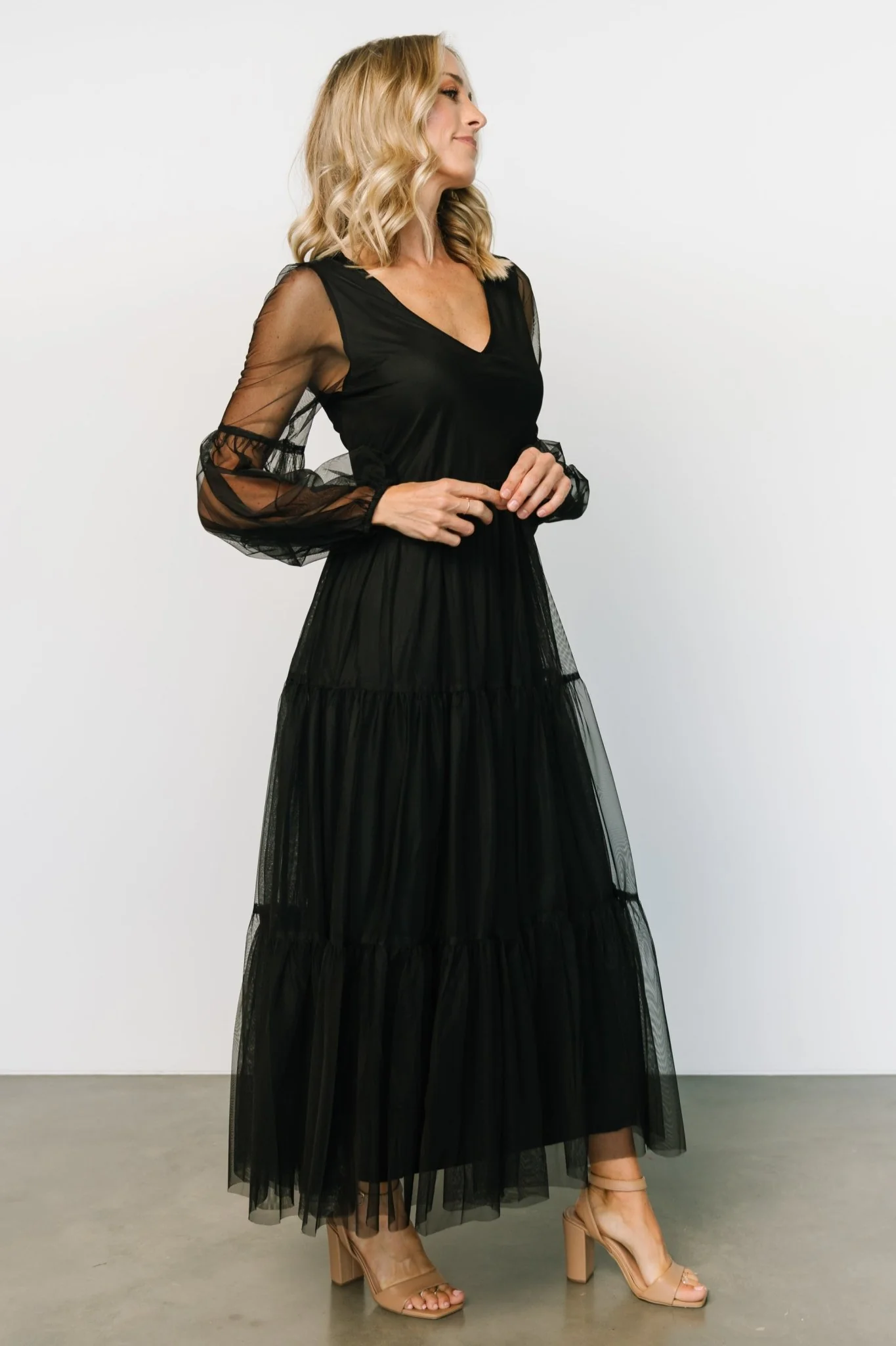 Hoffman Tulle Maxi Dress | Black