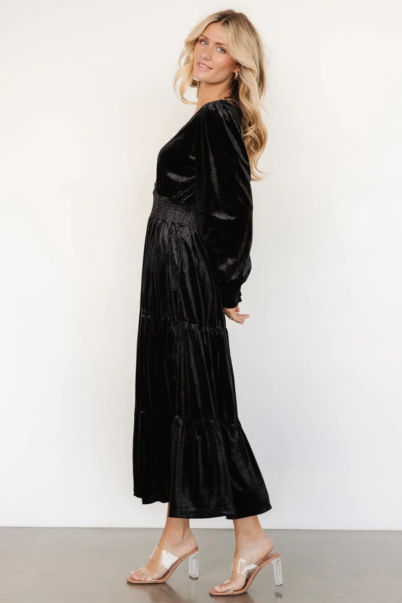 Harley Velvet Dress | Black