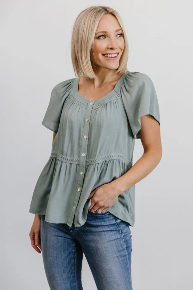 Unity Button Up Top | Sage