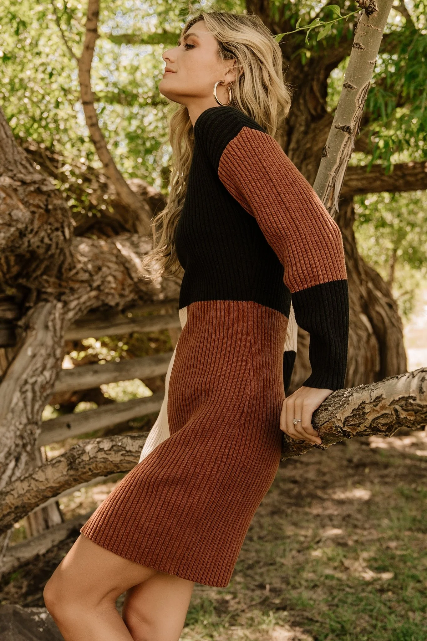 Easton Sweater Dress | Black Multi