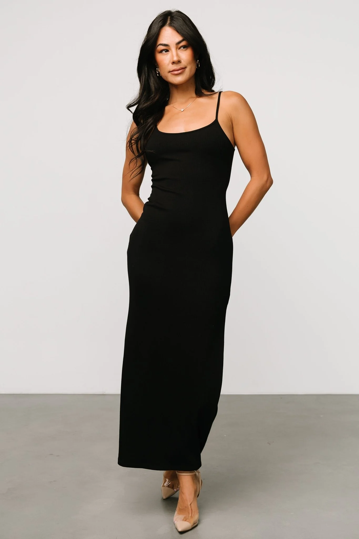 Kade Bodycon Tank Dress | Black