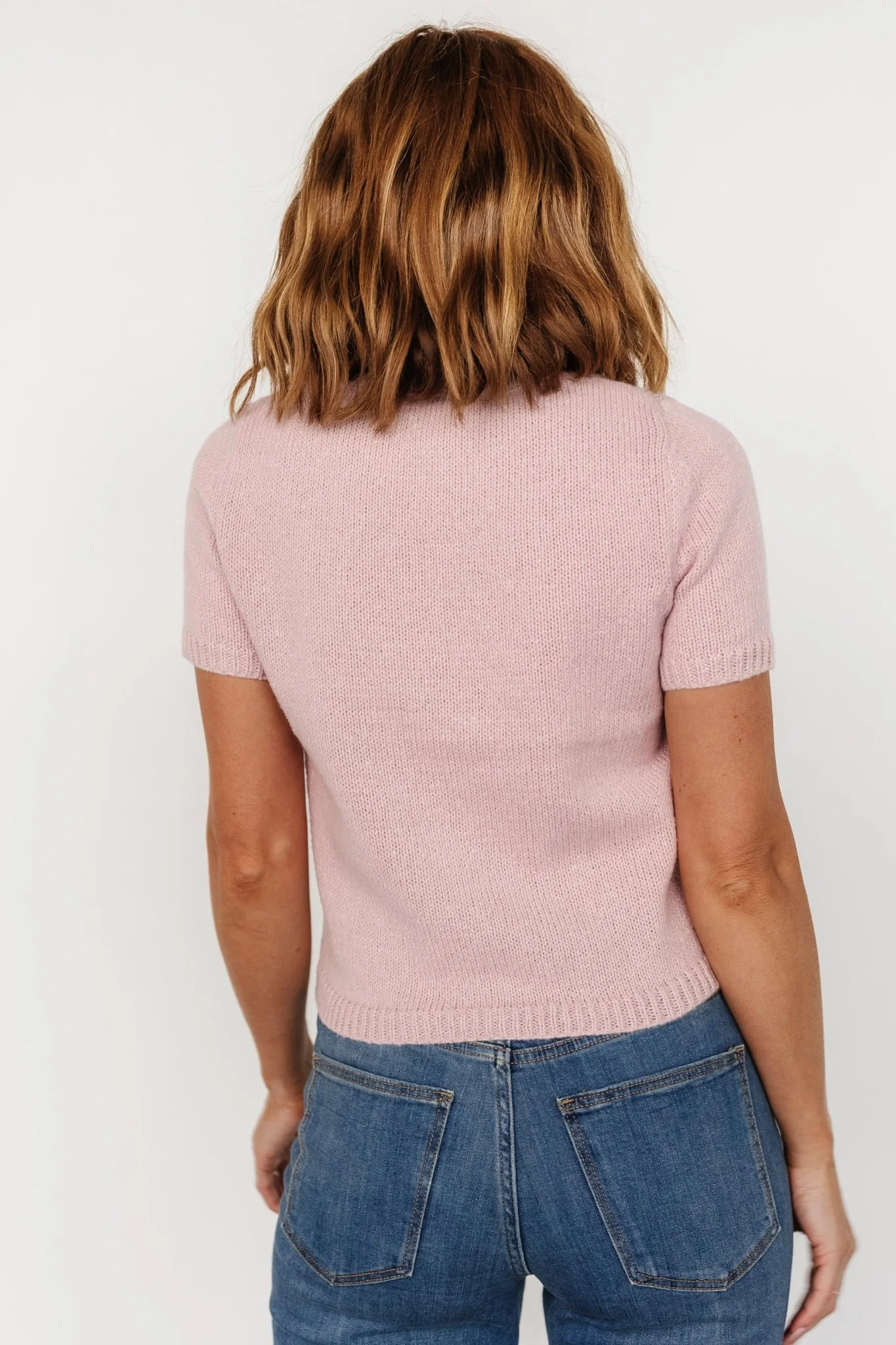 Chloe Bow Sweater | Blush