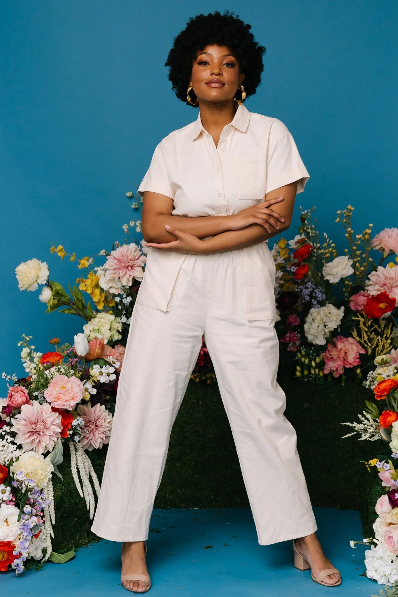 Newport Jumpsuit | Cream