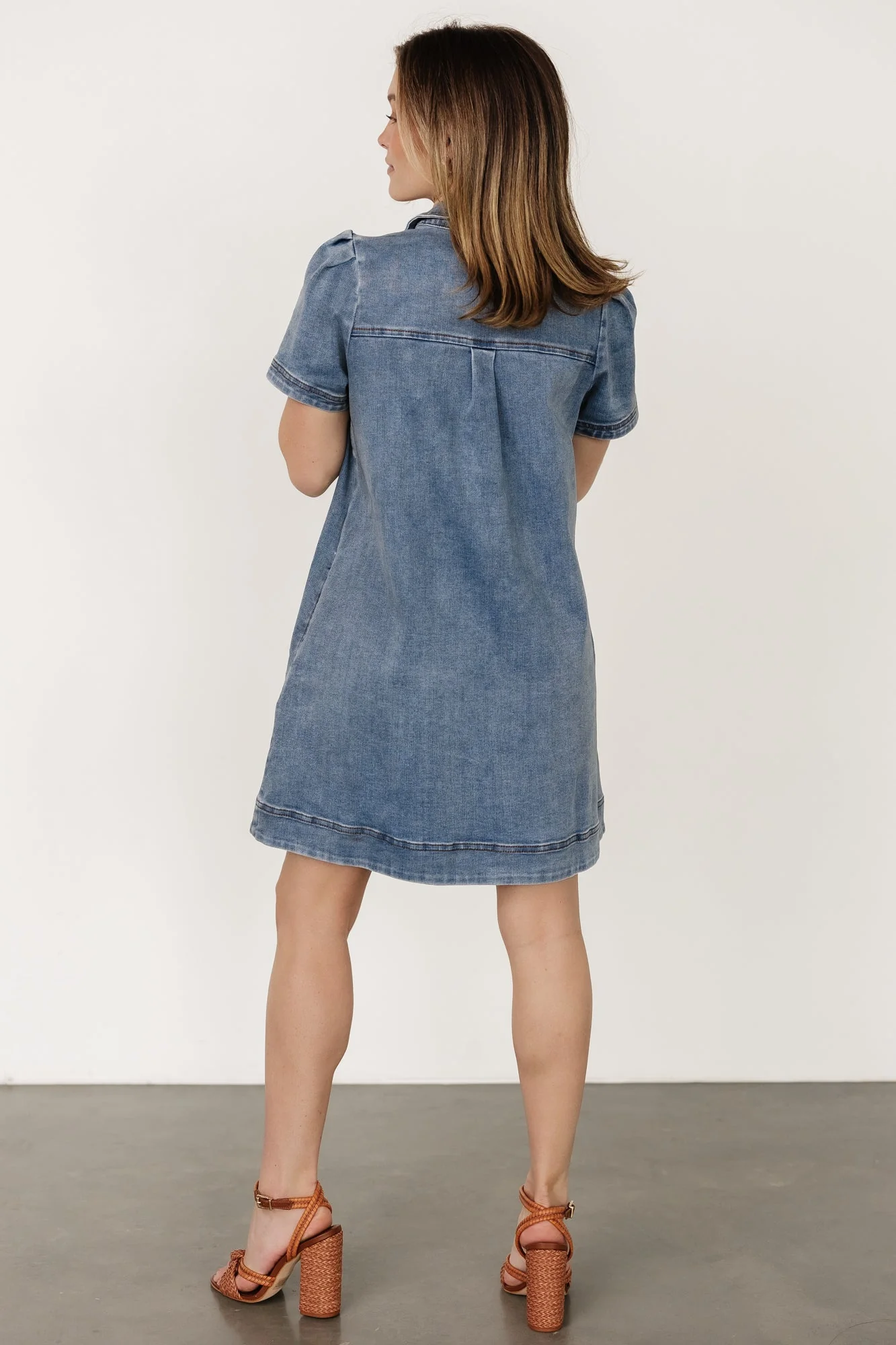 Saylor Short Dress | Denim