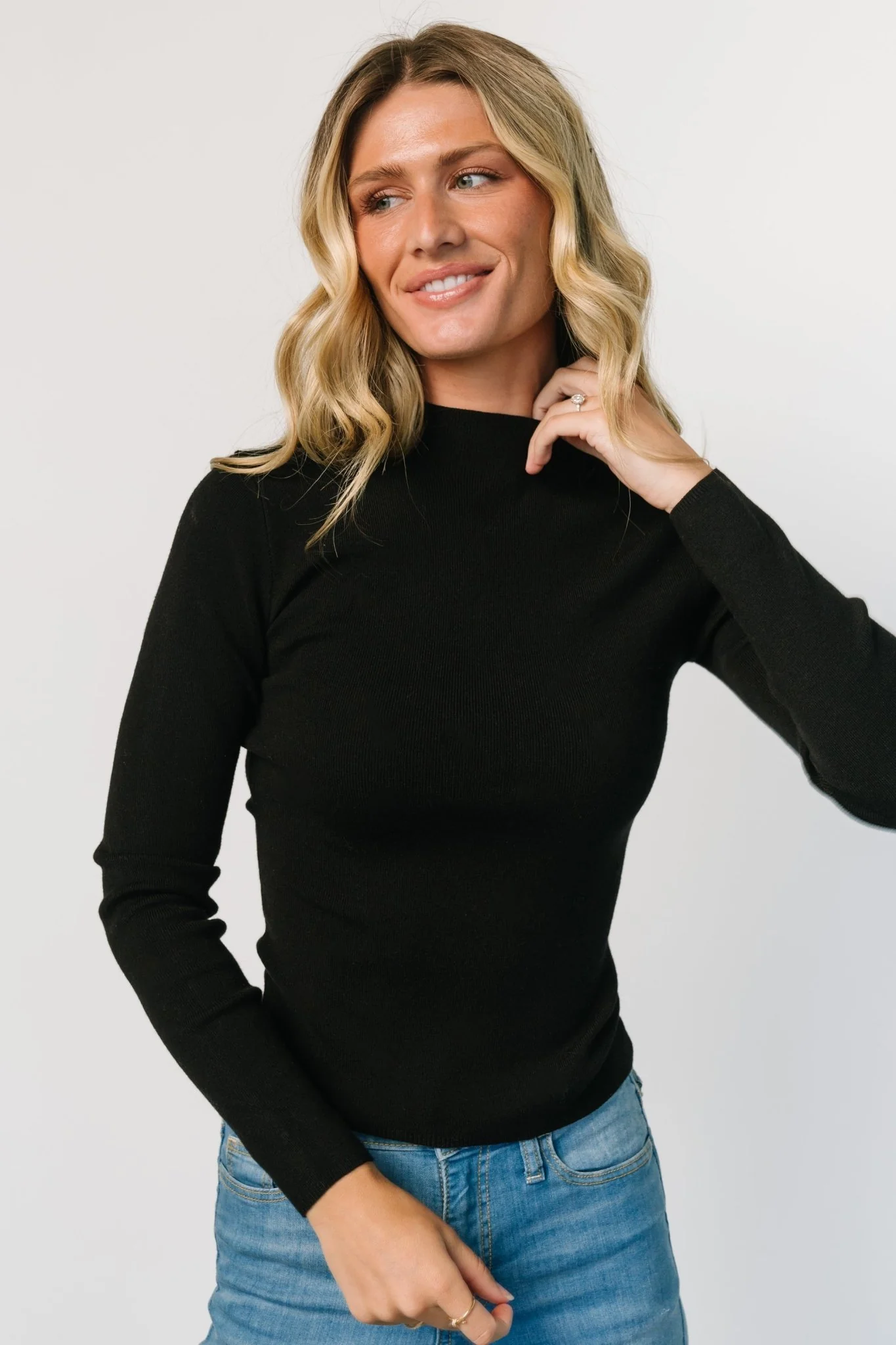 Frances Knit Top | Black